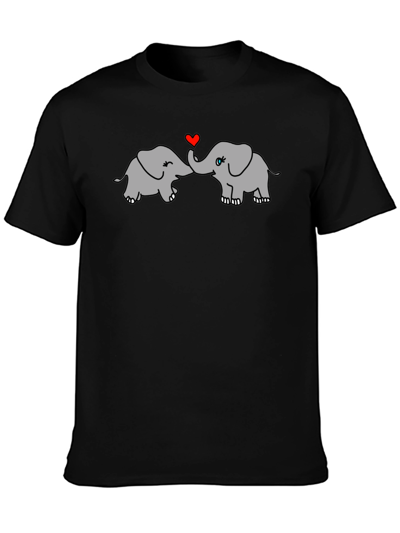 Elephant Love T-Shirt - Cute Animal Graphic Tee