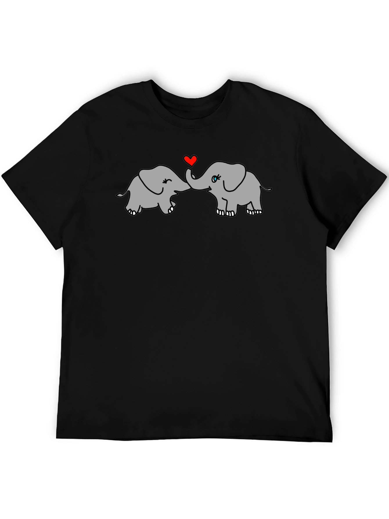 Elephant Love T-Shirt - Cute Animal Graphic Tee