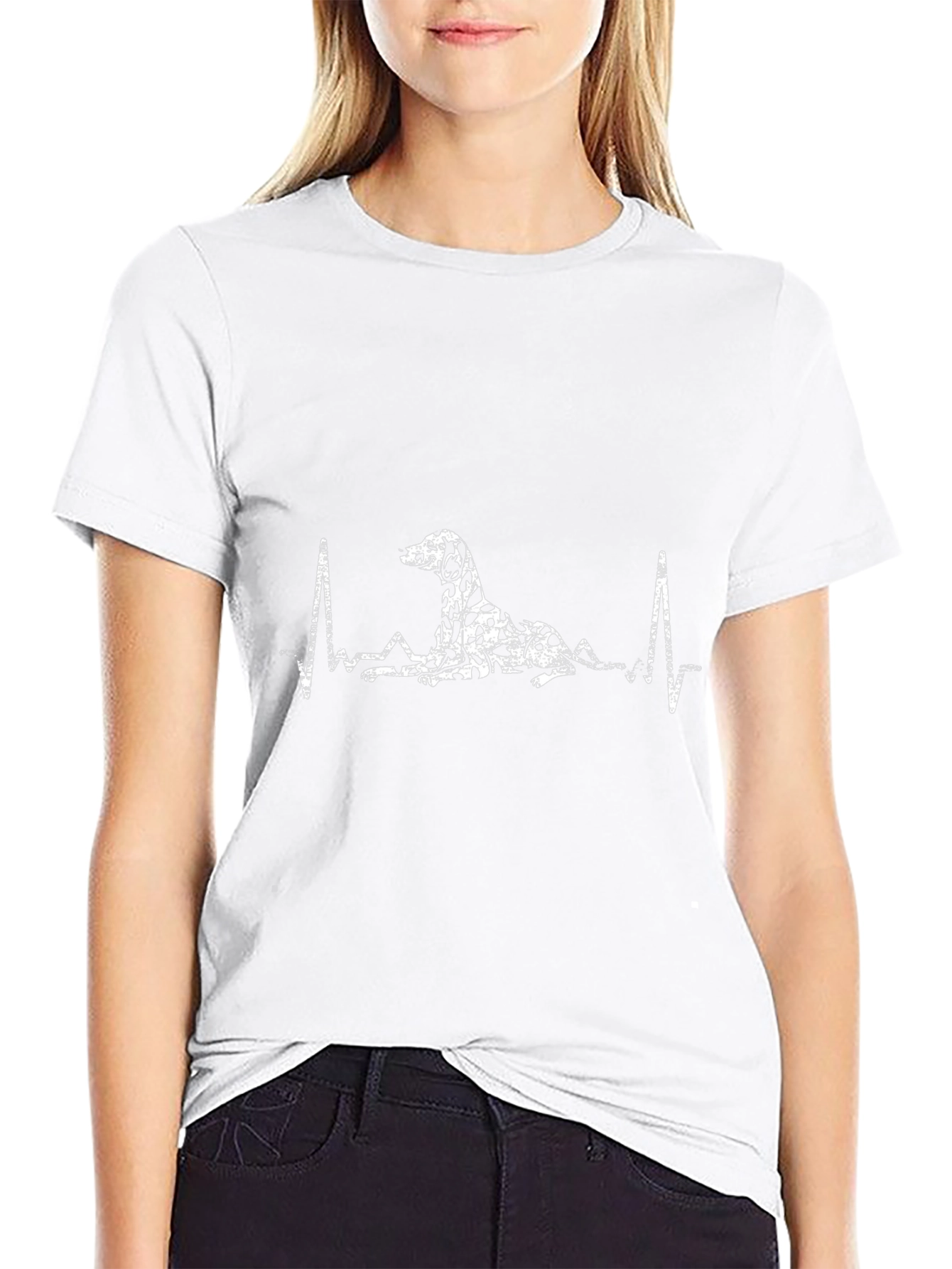 Dalmatian Heartbeat T-Shirt - Dog Lover Tee