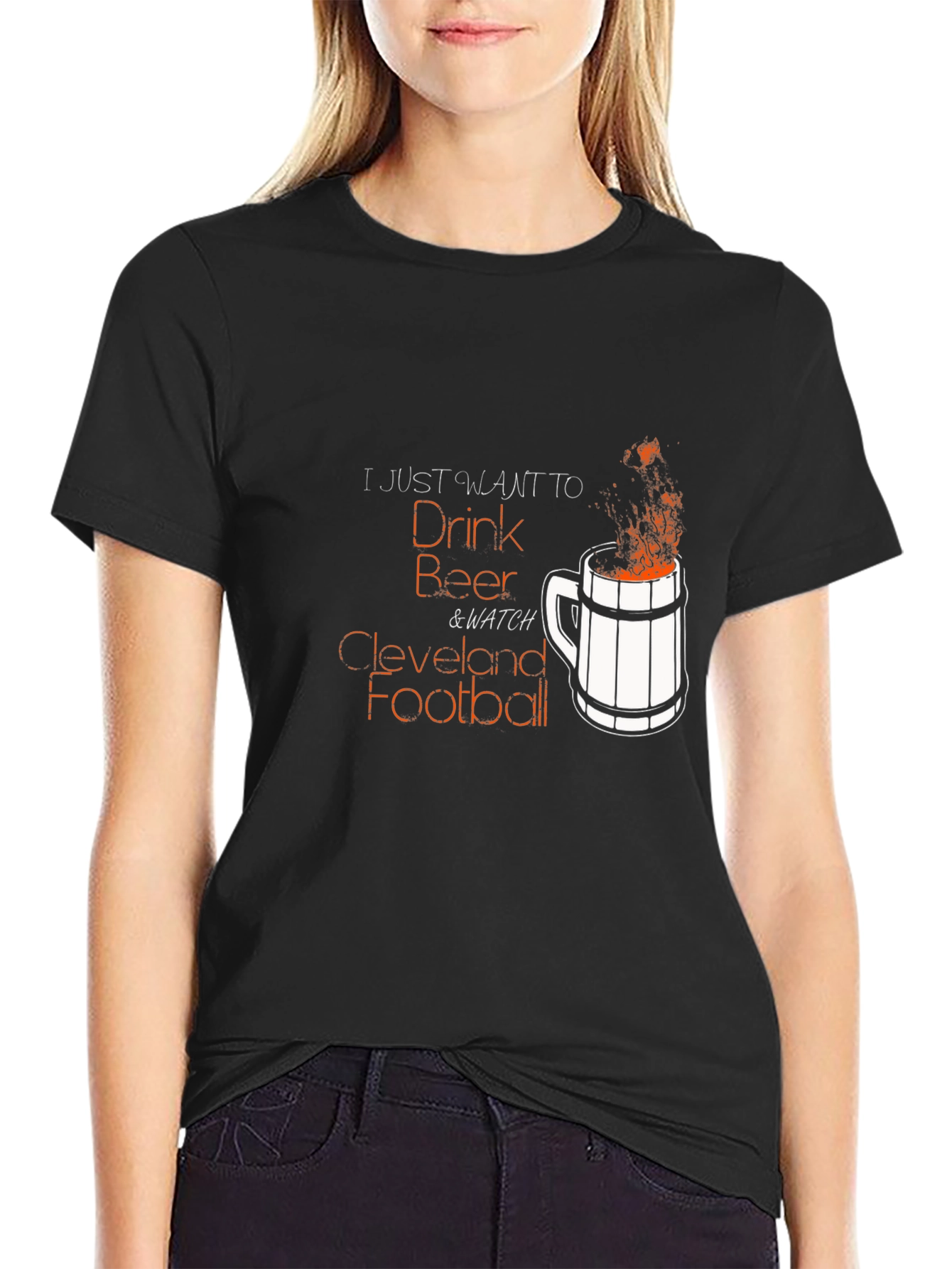 Cleveland Football Beer T-Shirt