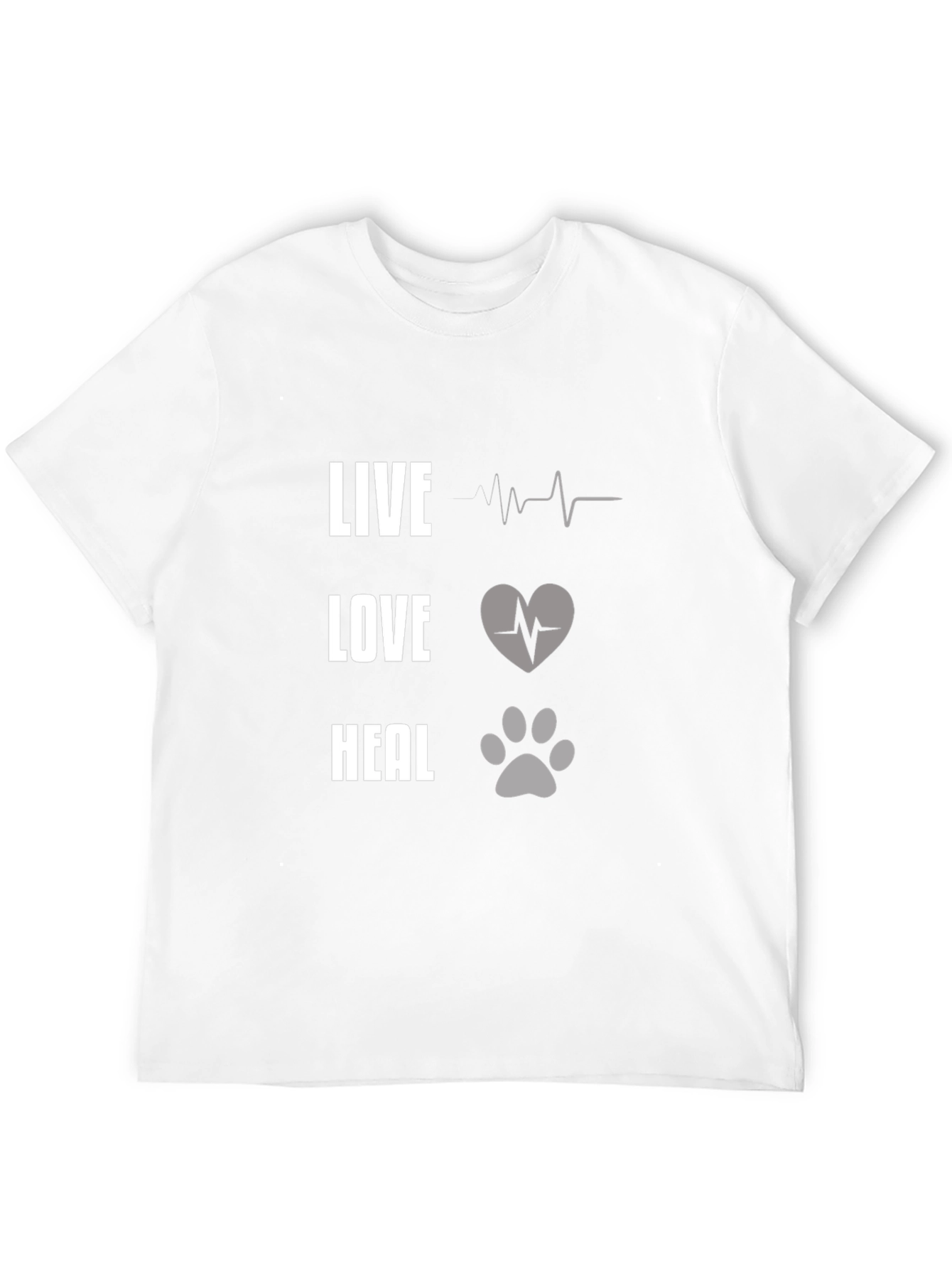 Live Love Heal Graphic Tee - Unisex Black T-Shirt