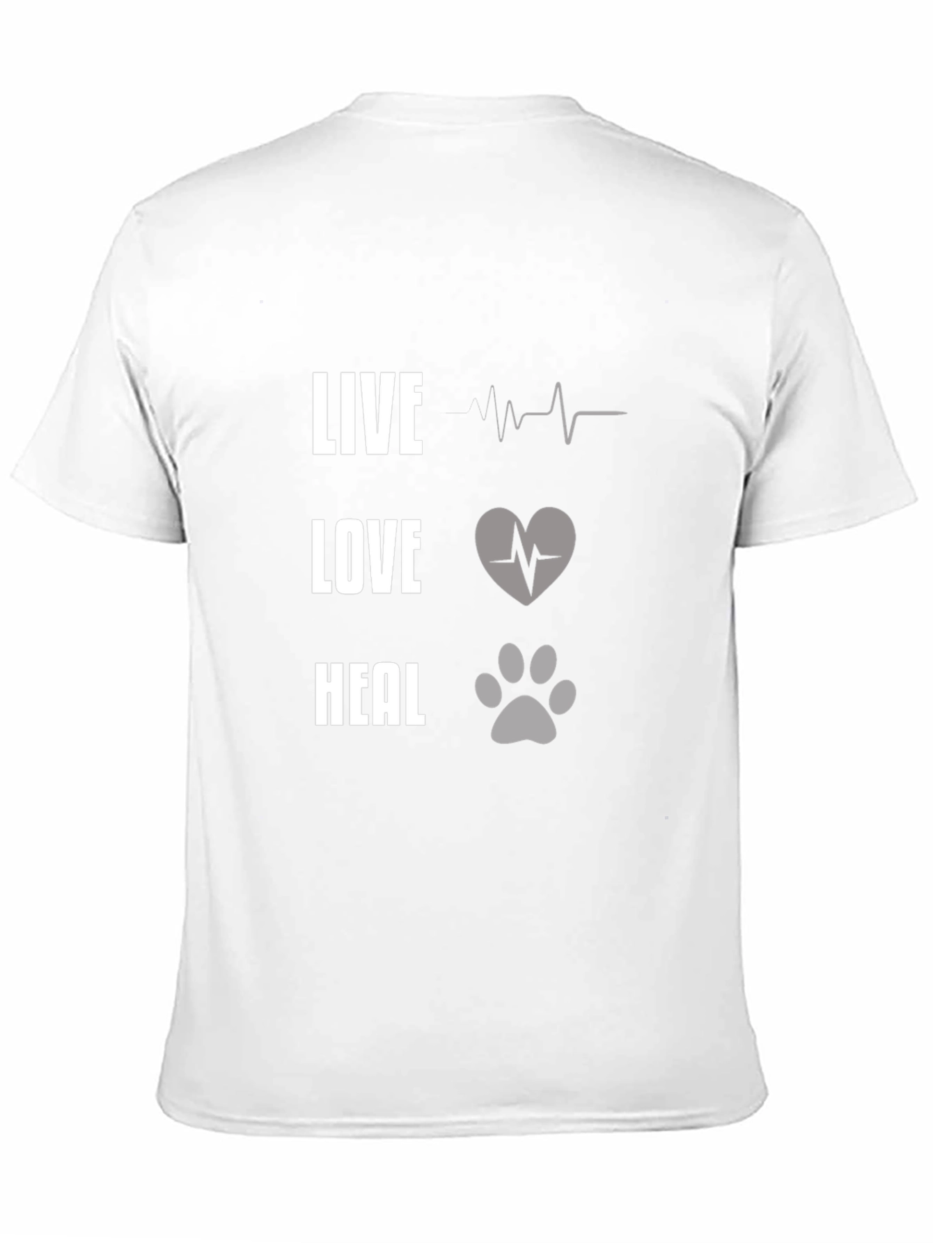 Live Love Heal Graphic Tee - Unisex Black T-Shirt