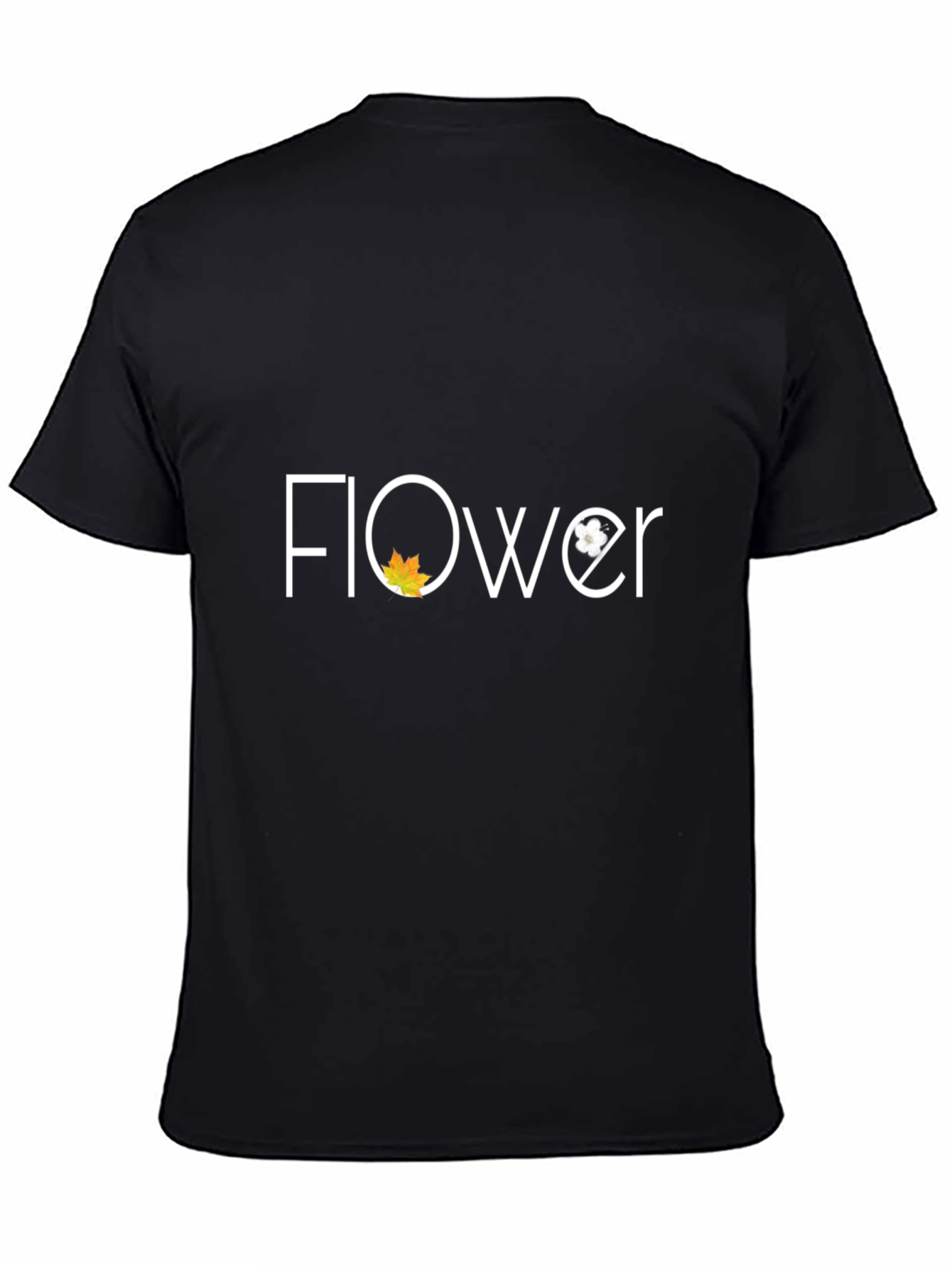 Floral Graphic Tee - Stylish Unisex Black T-Shirt