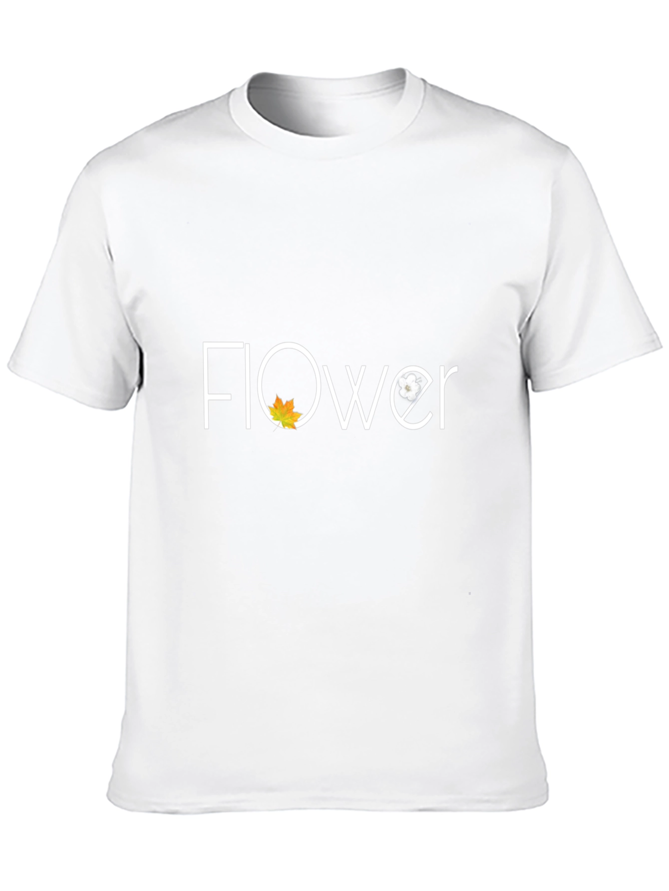 Floral Graphic Tee - Stylish Unisex Black T-Shirt