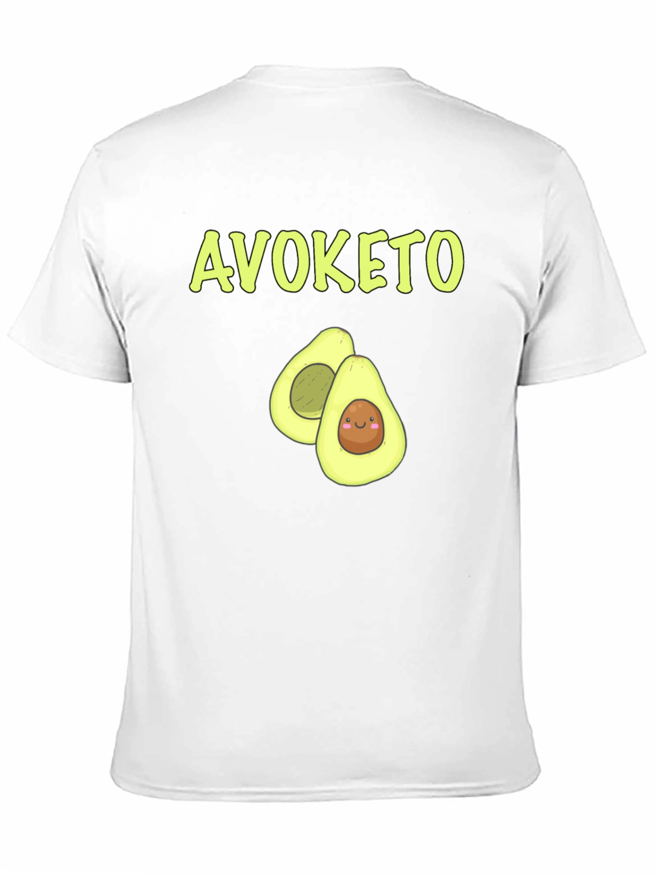 Avoketo Black T-Shirt Avocado Lover