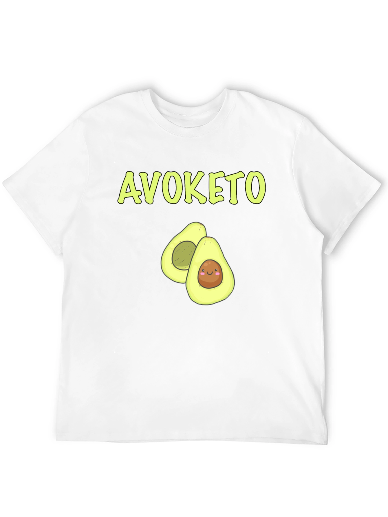 Avoketo Black T-Shirt Avocado Lover