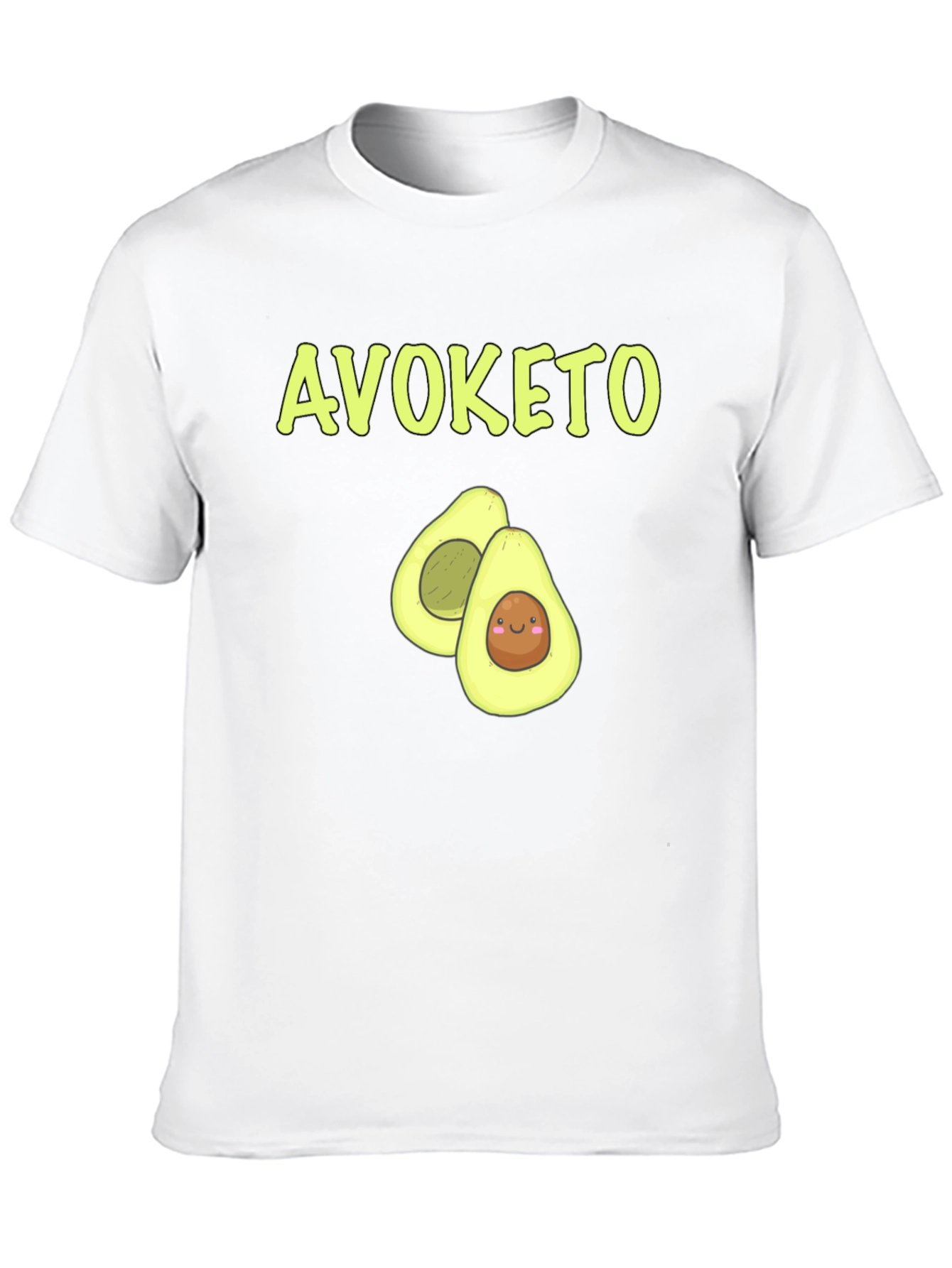 Avoketo Black T-Shirt Avocado Lover