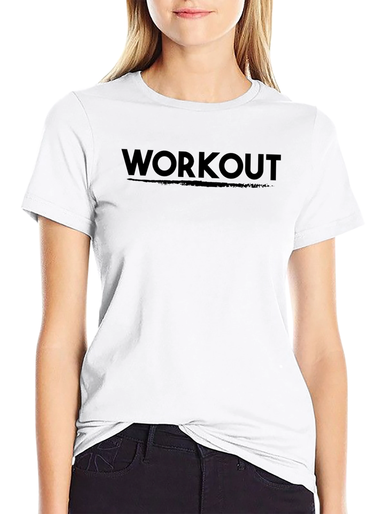 Workout Graphic Black T-Shirt