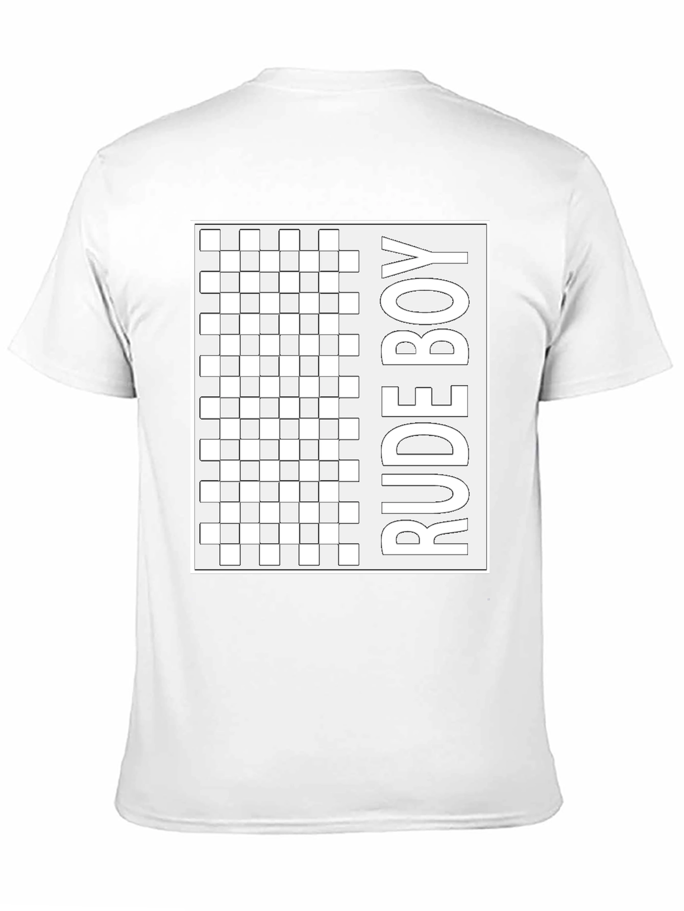 Rude Boy Grid Graphic Tee