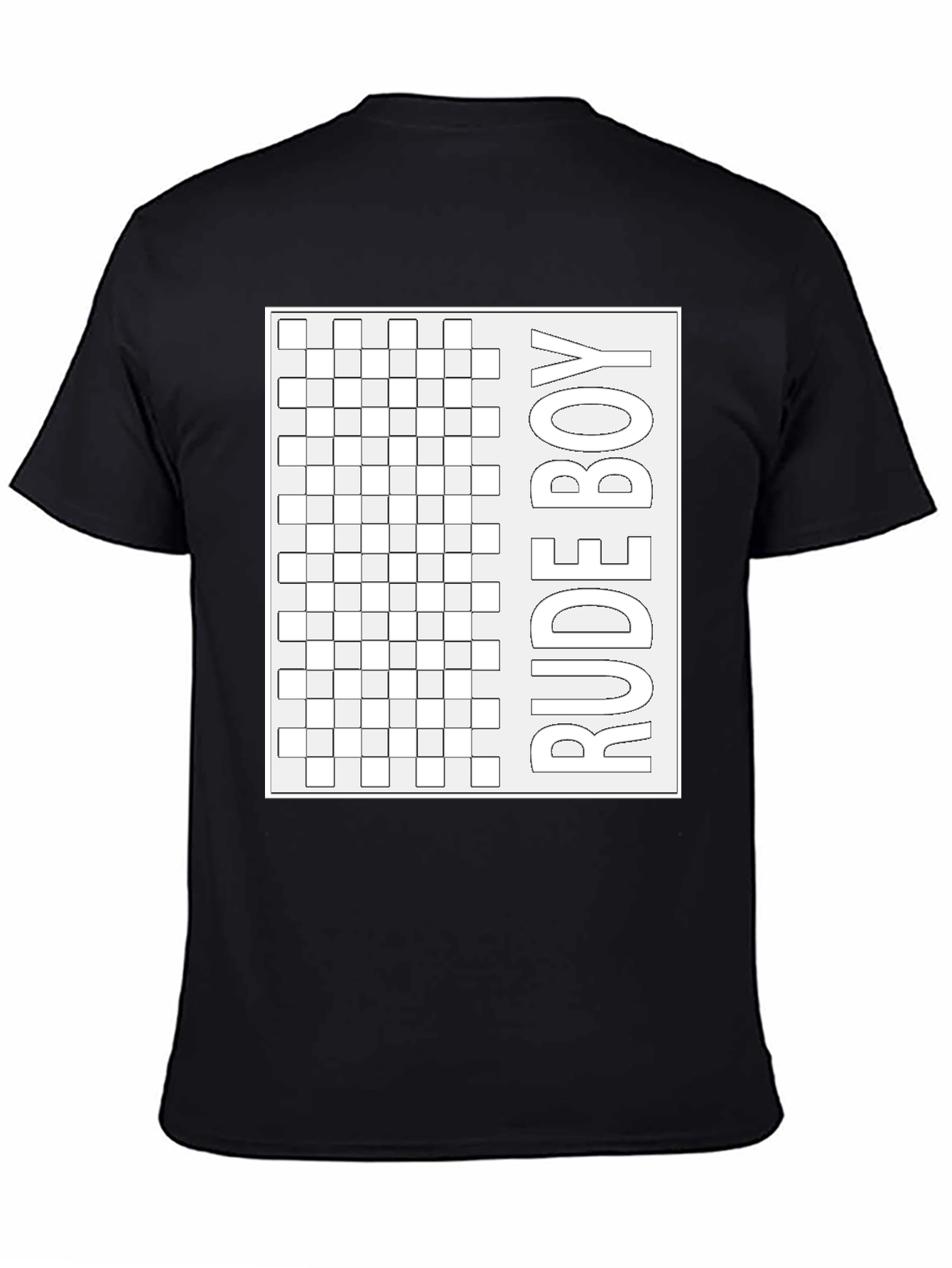 Rude Boy Grid Graphic Tee