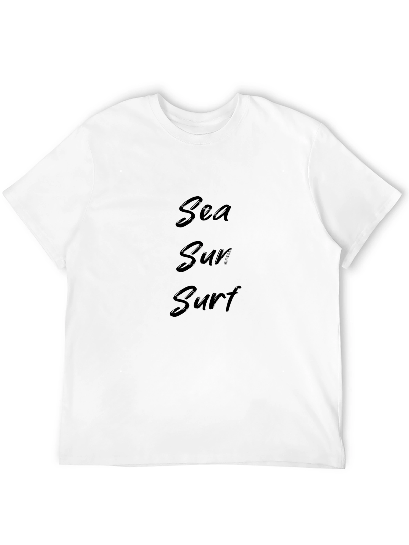 Sea Sun Surf Black Graphic T-Shirt