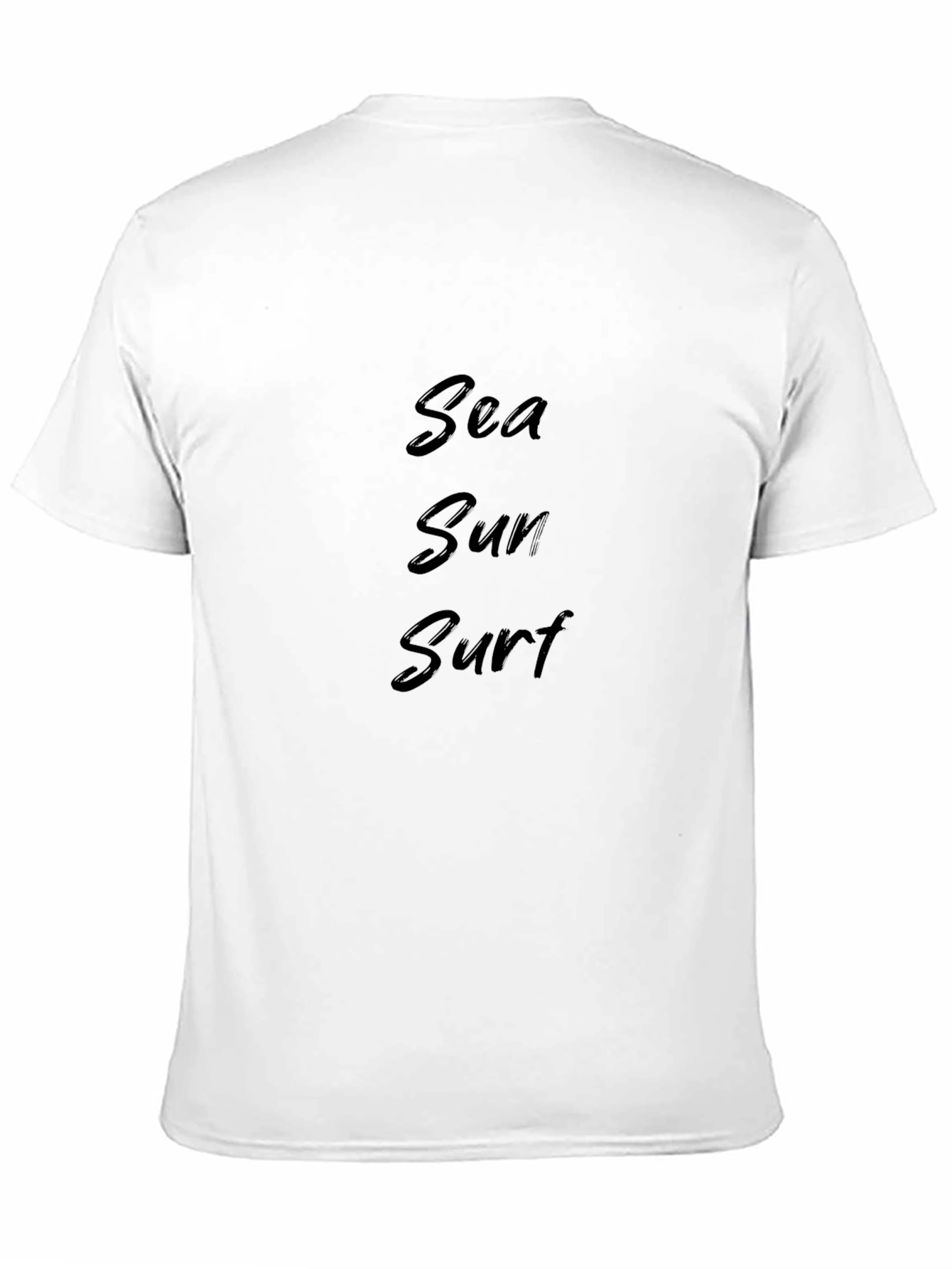 Sea Sun Surf Black Graphic T-Shirt