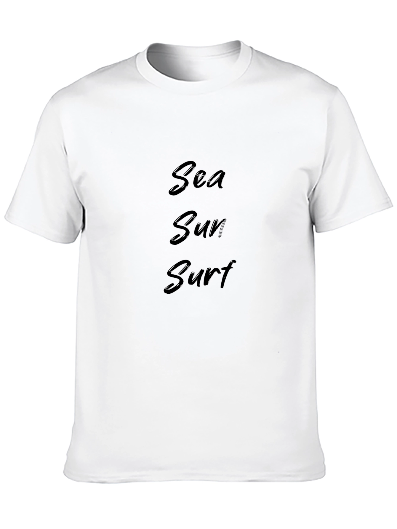 Sea Sun Surf Black Graphic T-Shirt