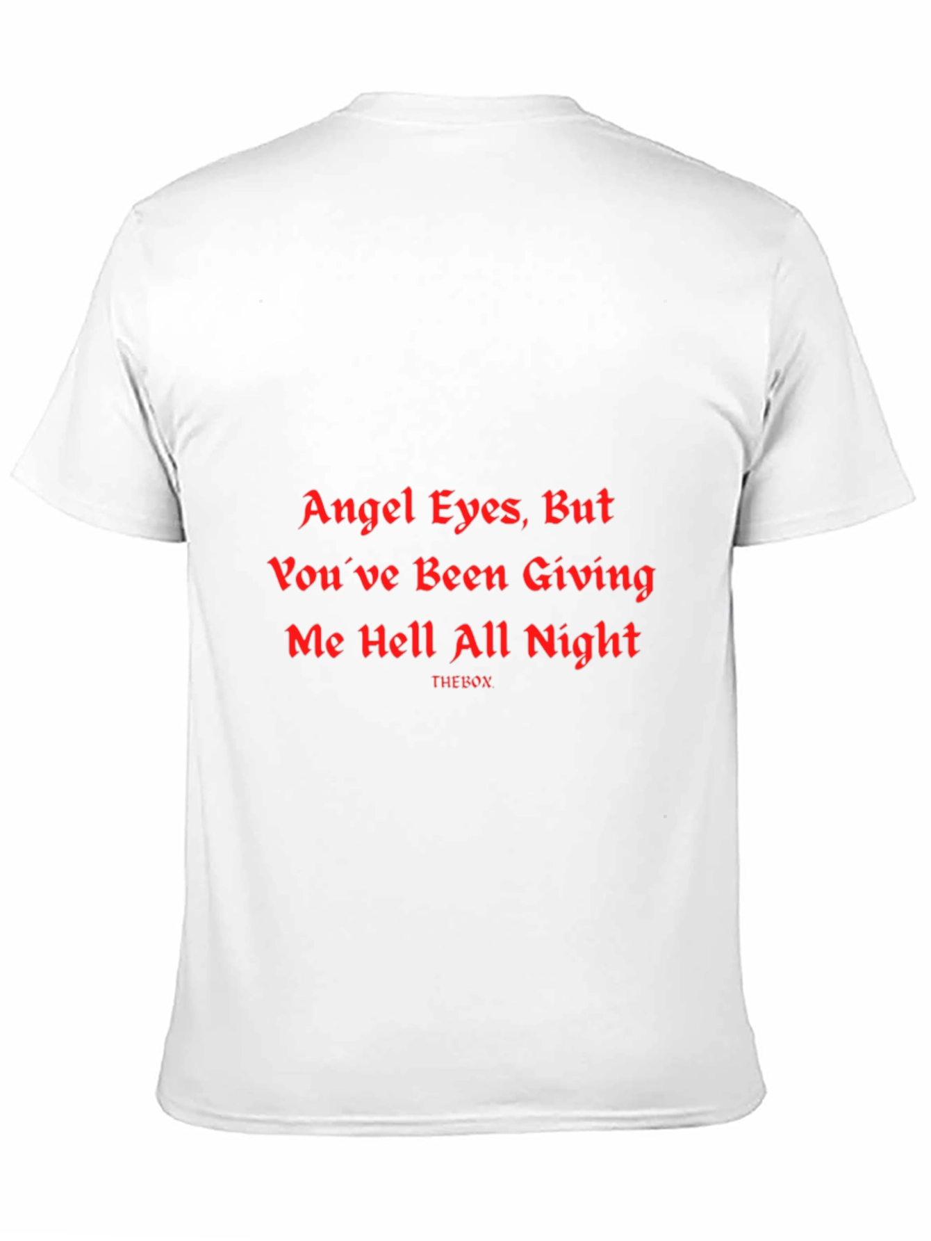Angel Eyes Graphic Print Black T-Shirt