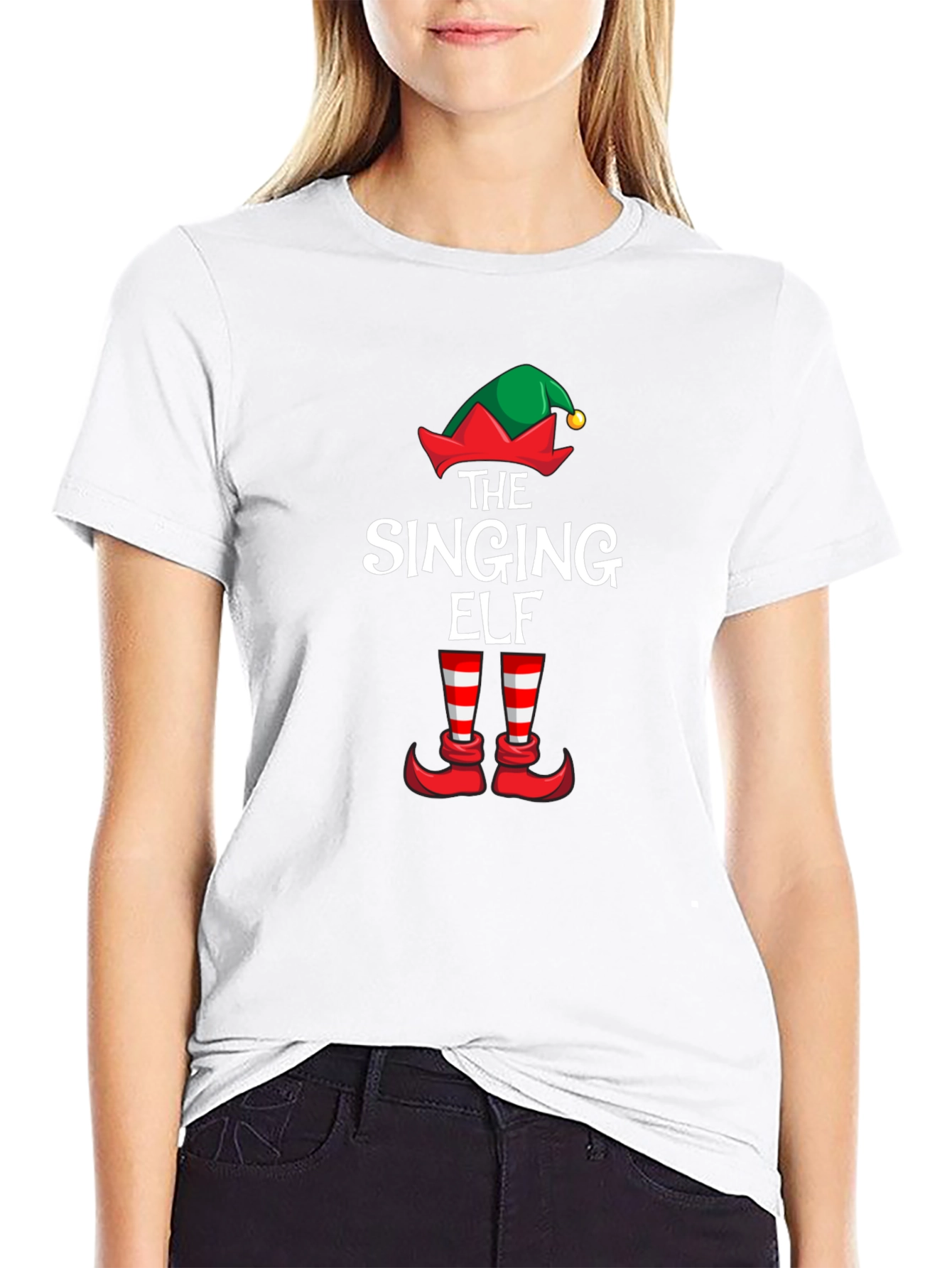 The Singing Elf Christmas Holiday T-Shirt
