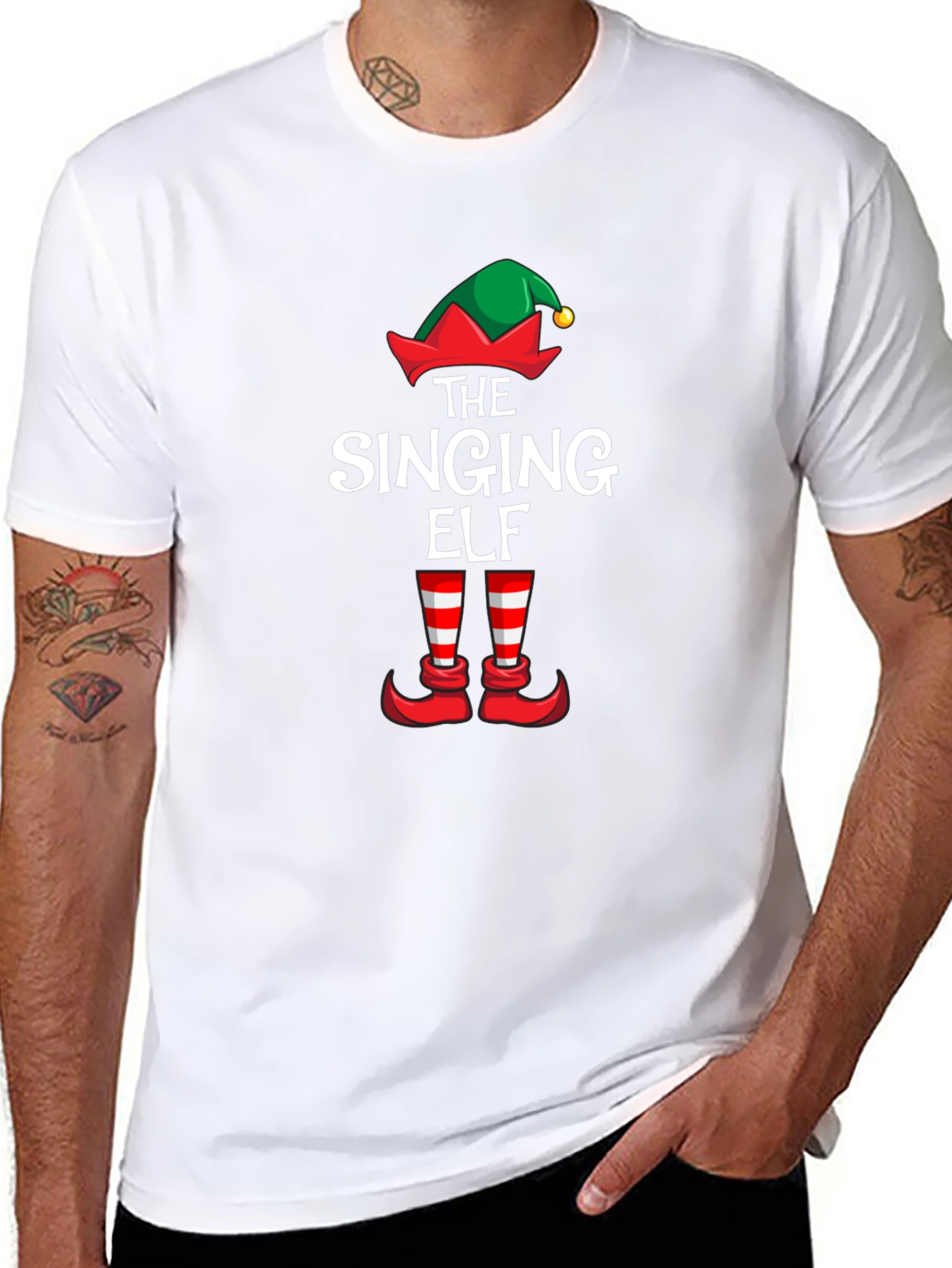 The Singing Elf Christmas Holiday T-Shirt