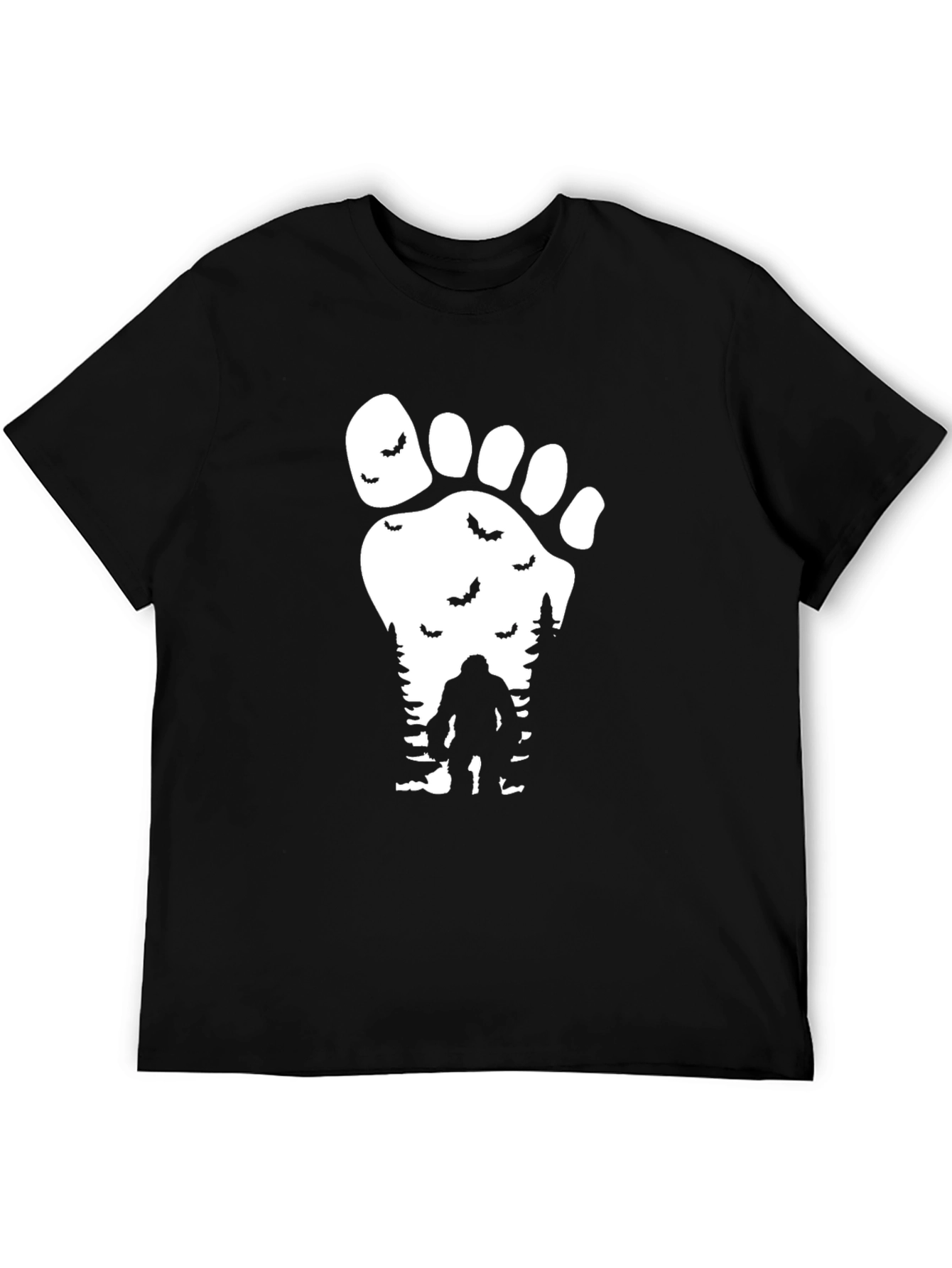 Sasquatch Footprint T-Shirt - Mysterious Bigfoot Design