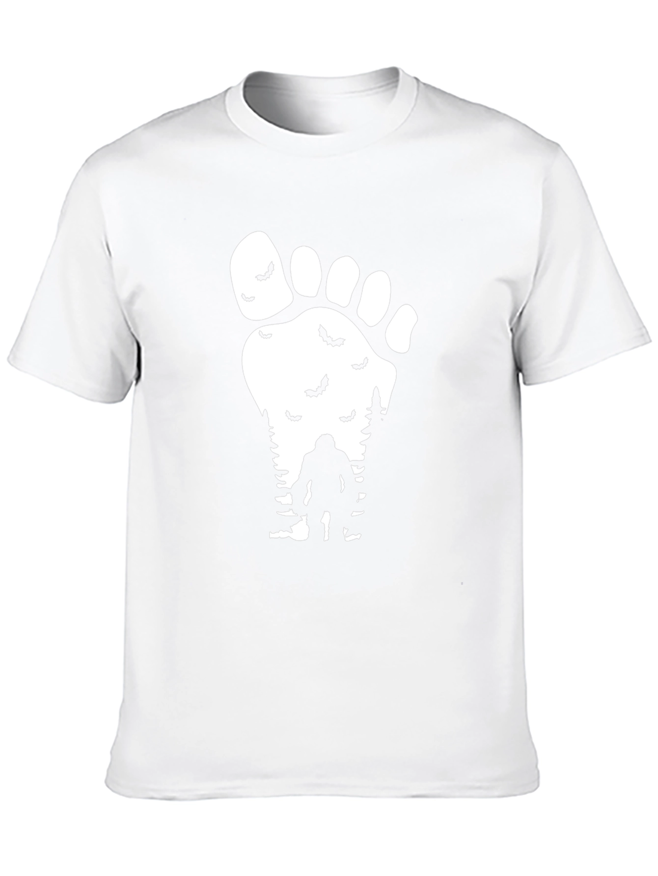 Sasquatch Footprint T-Shirt - Mysterious Bigfoot Design