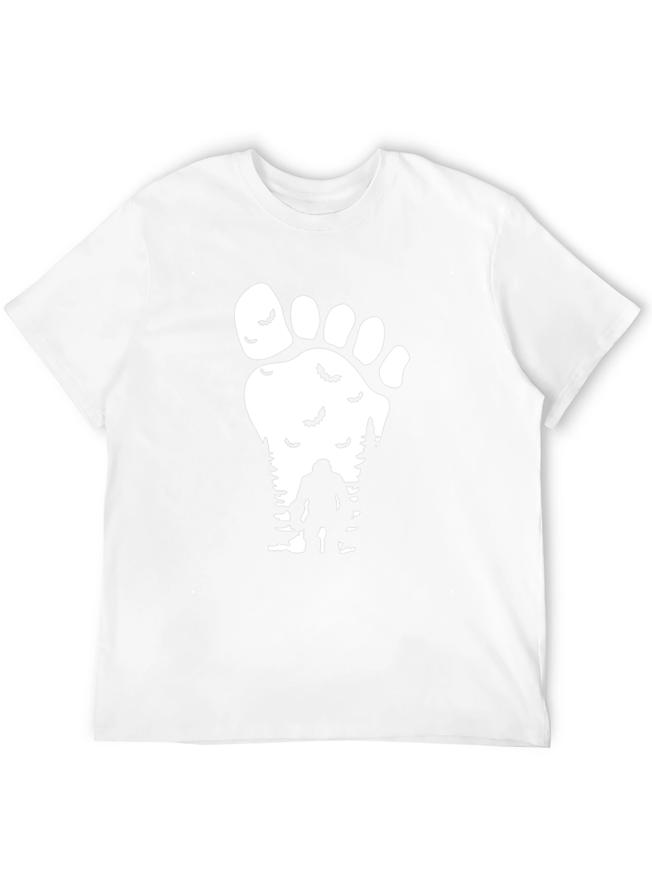 Sasquatch Footprint T-Shirt - Mysterious Bigfoot Design