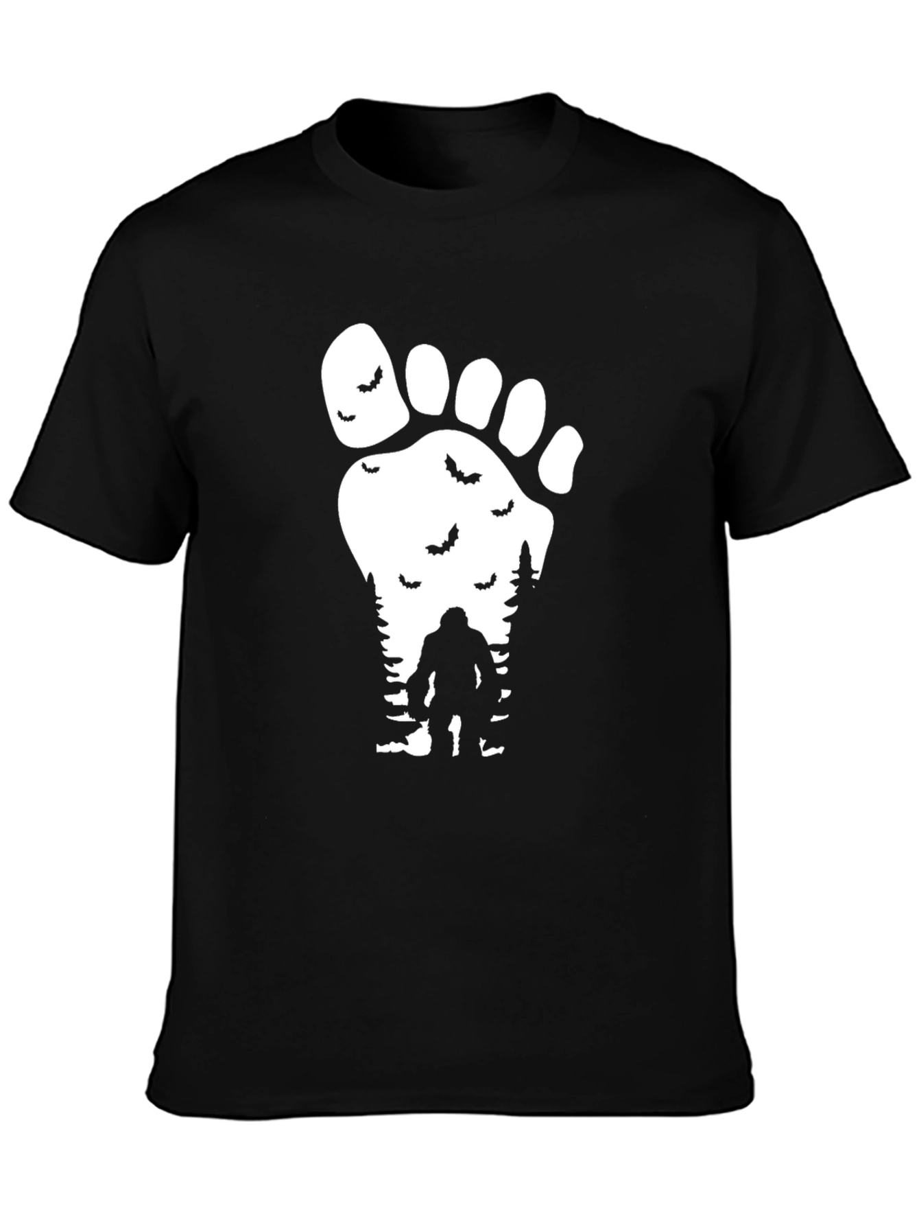 Sasquatch Footprint T-Shirt - Mysterious Bigfoot Design