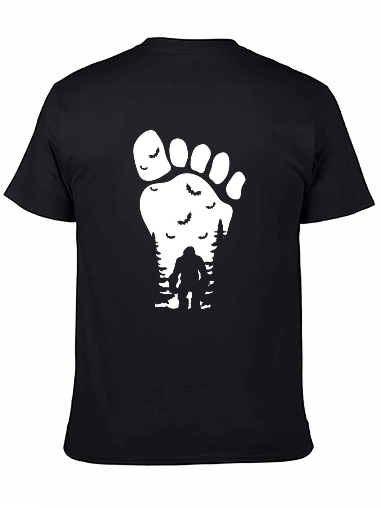 Sasquatch Footprint T-Shirt - Mysterious Bigfoot Design