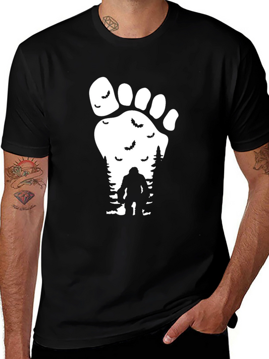 Sasquatch Footprint T-Shirt - Mysterious Bigfoot Design