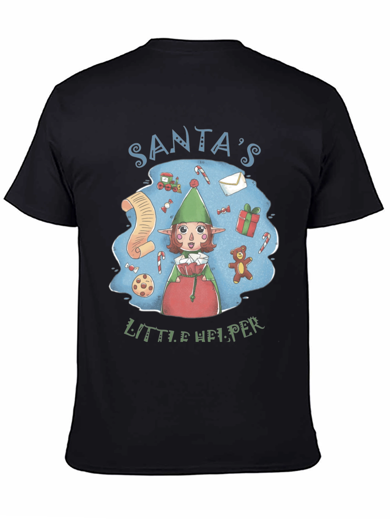 Santas Little Helper Tee - Holiday Cheer