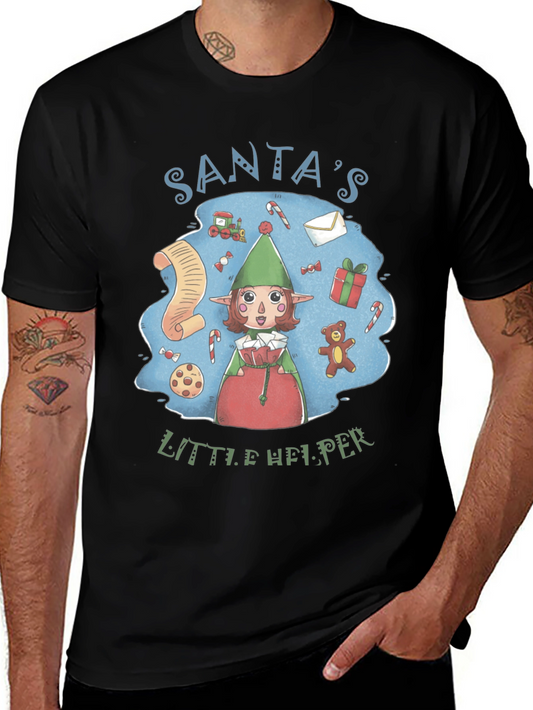 Santas Little Helper Tee - Holiday Cheer
