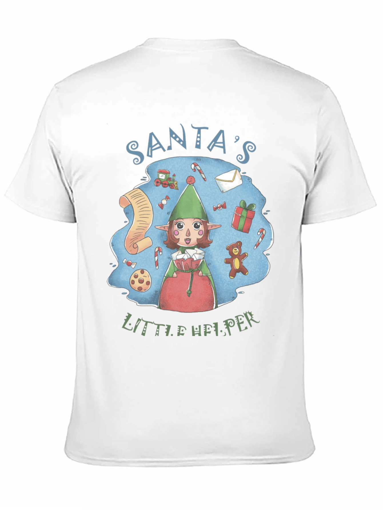 Santas Little Helper Tee - Holiday Cheer