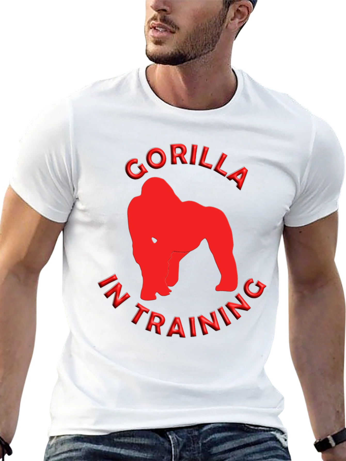 Gorilla In Training Graphic T-Shirt