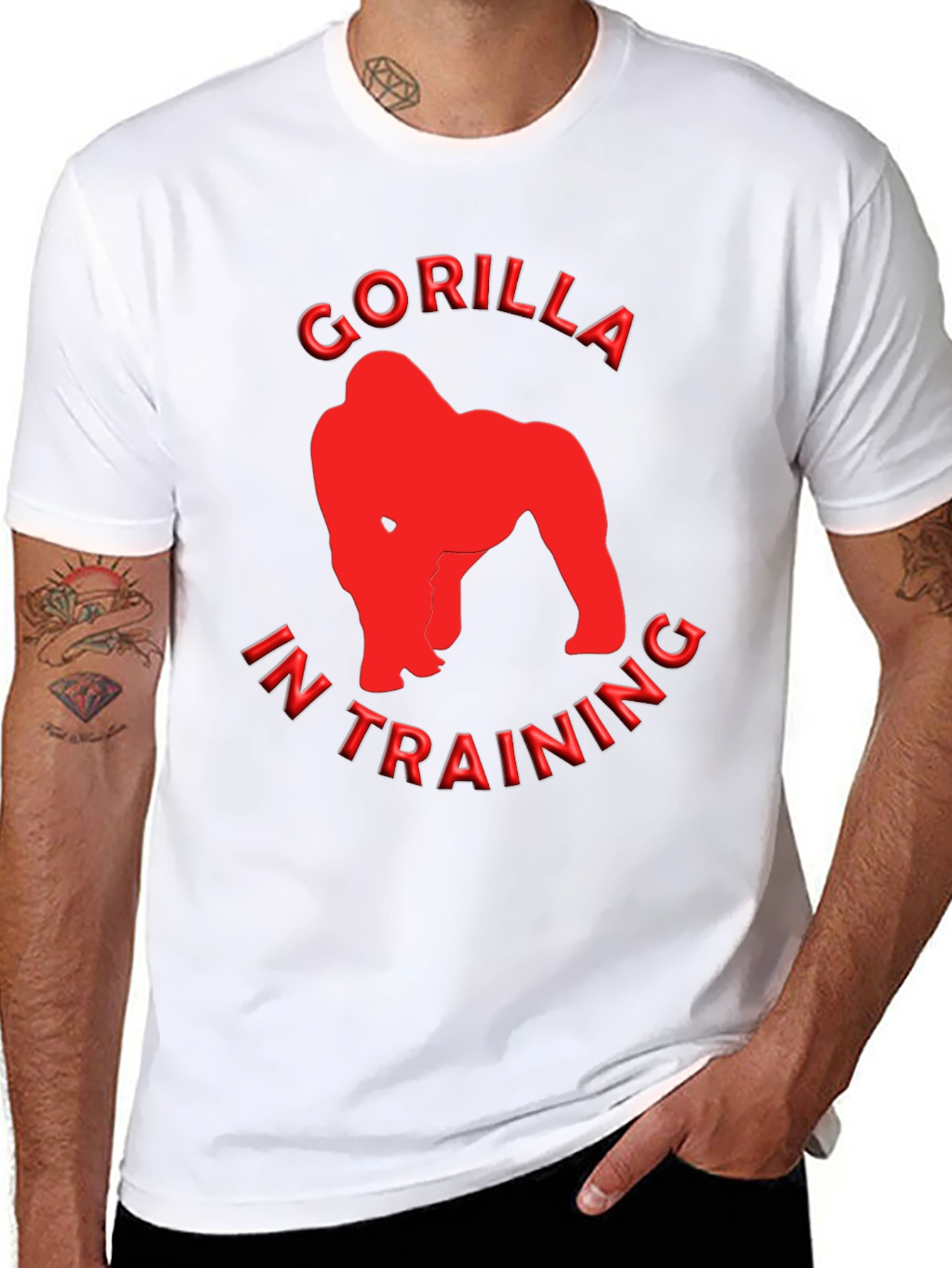 Gorilla In Training Graphic T-Shirt