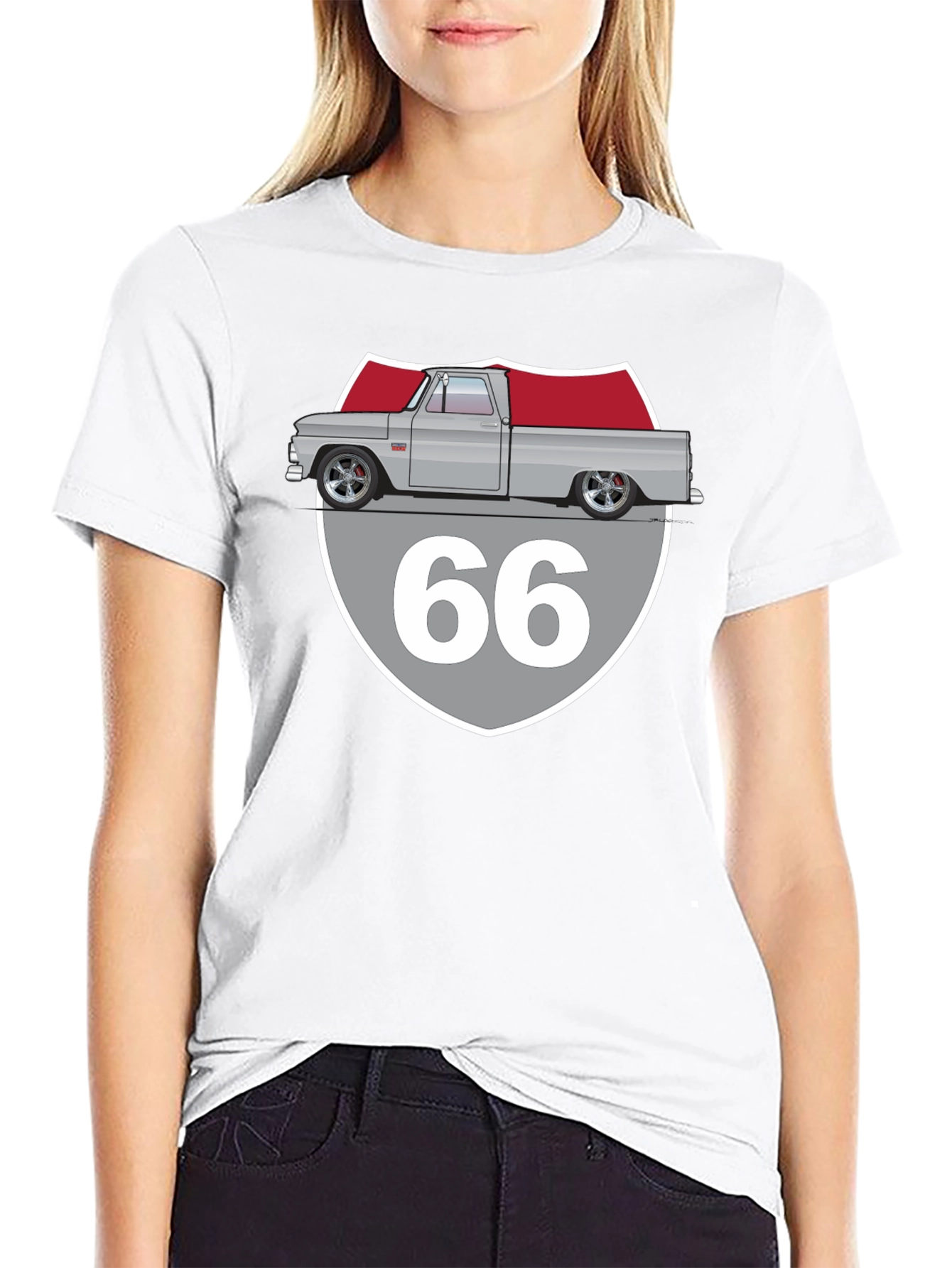 Route 66 Truck Graphic T-Shirt