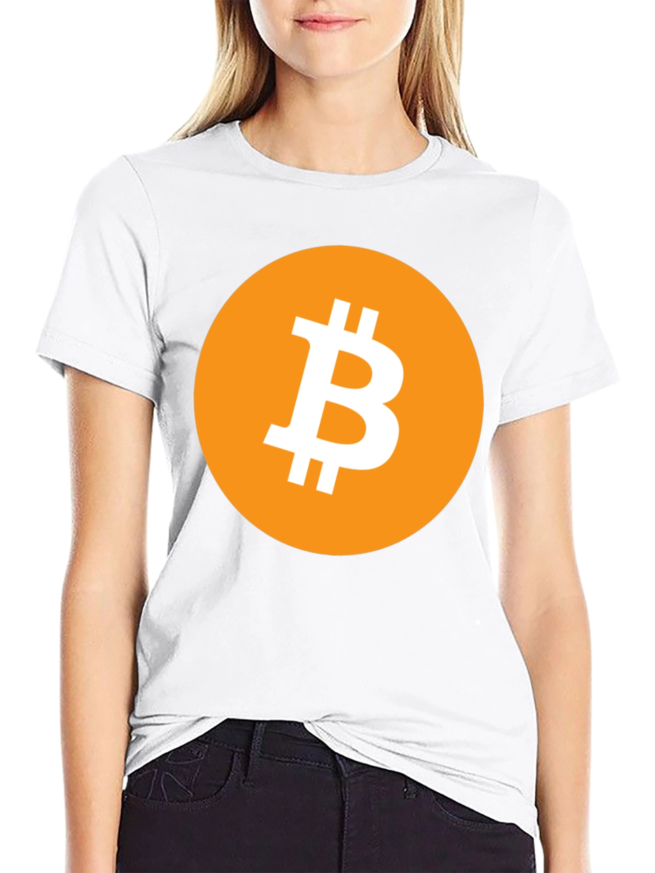Bitcoin Crypto T-Shirt - Black Round Neck Tee
