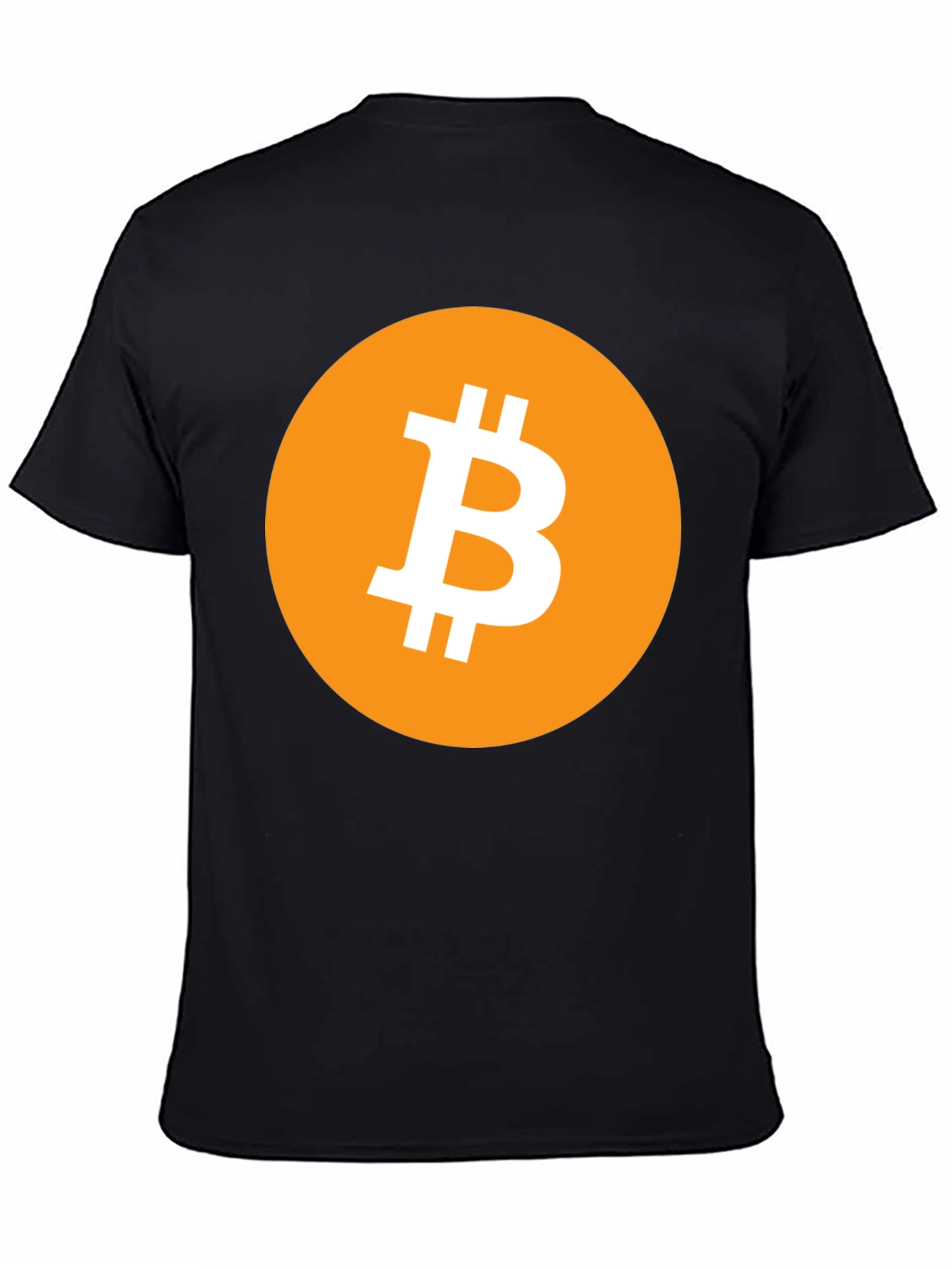 Bitcoin Crypto T-Shirt - Black Round Neck Tee