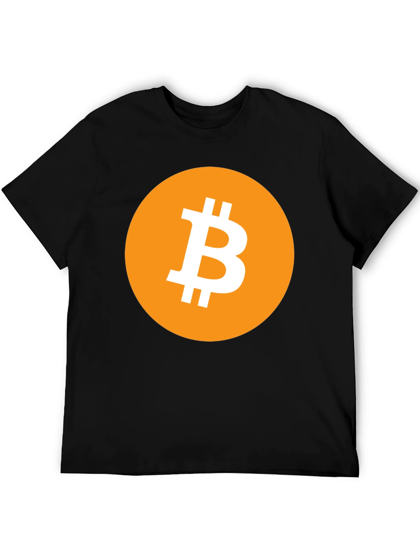 Bitcoin Crypto T-Shirt - Black Round Neck Tee