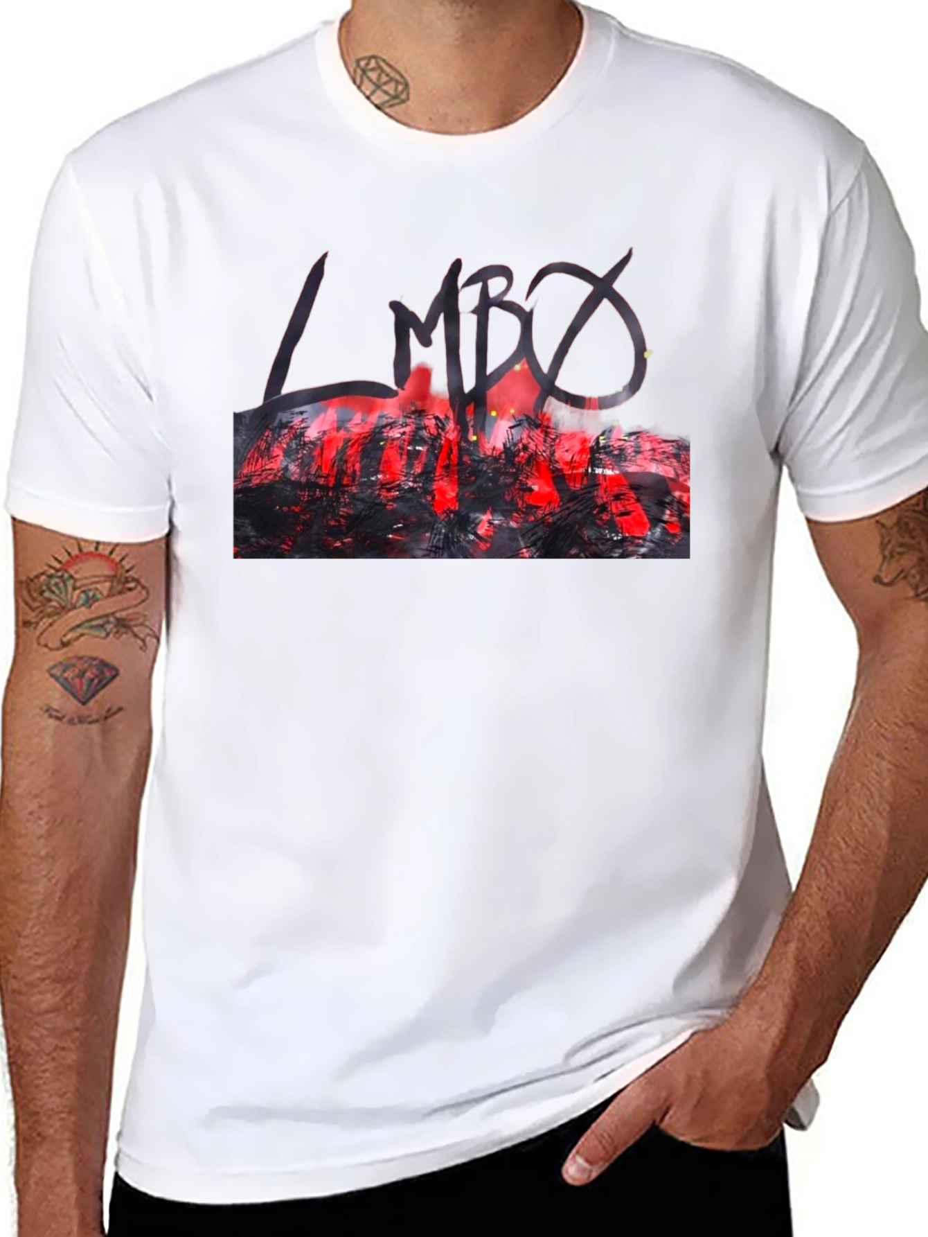 Graphic Print Black T-Shirt - Modern Style
