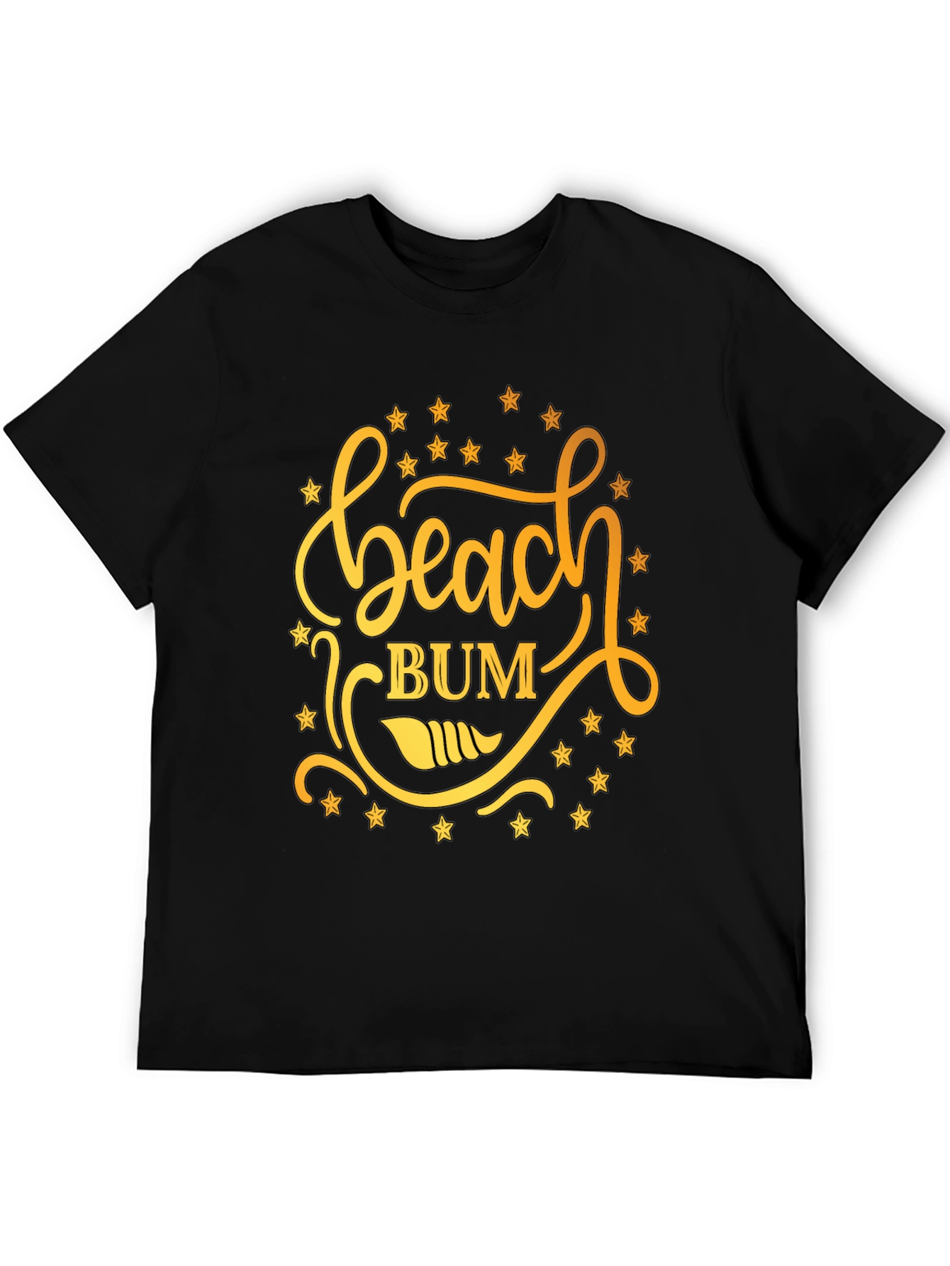 Beach Bum Graphic Tee - Mens Black T-Shirt