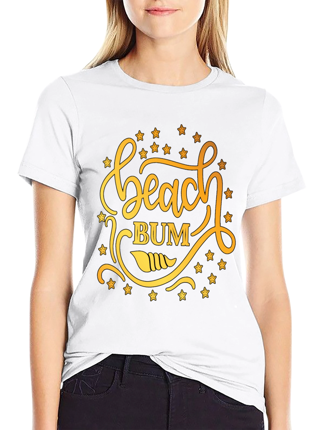 Beach Bum Graphic Tee - Mens Black T-Shirt