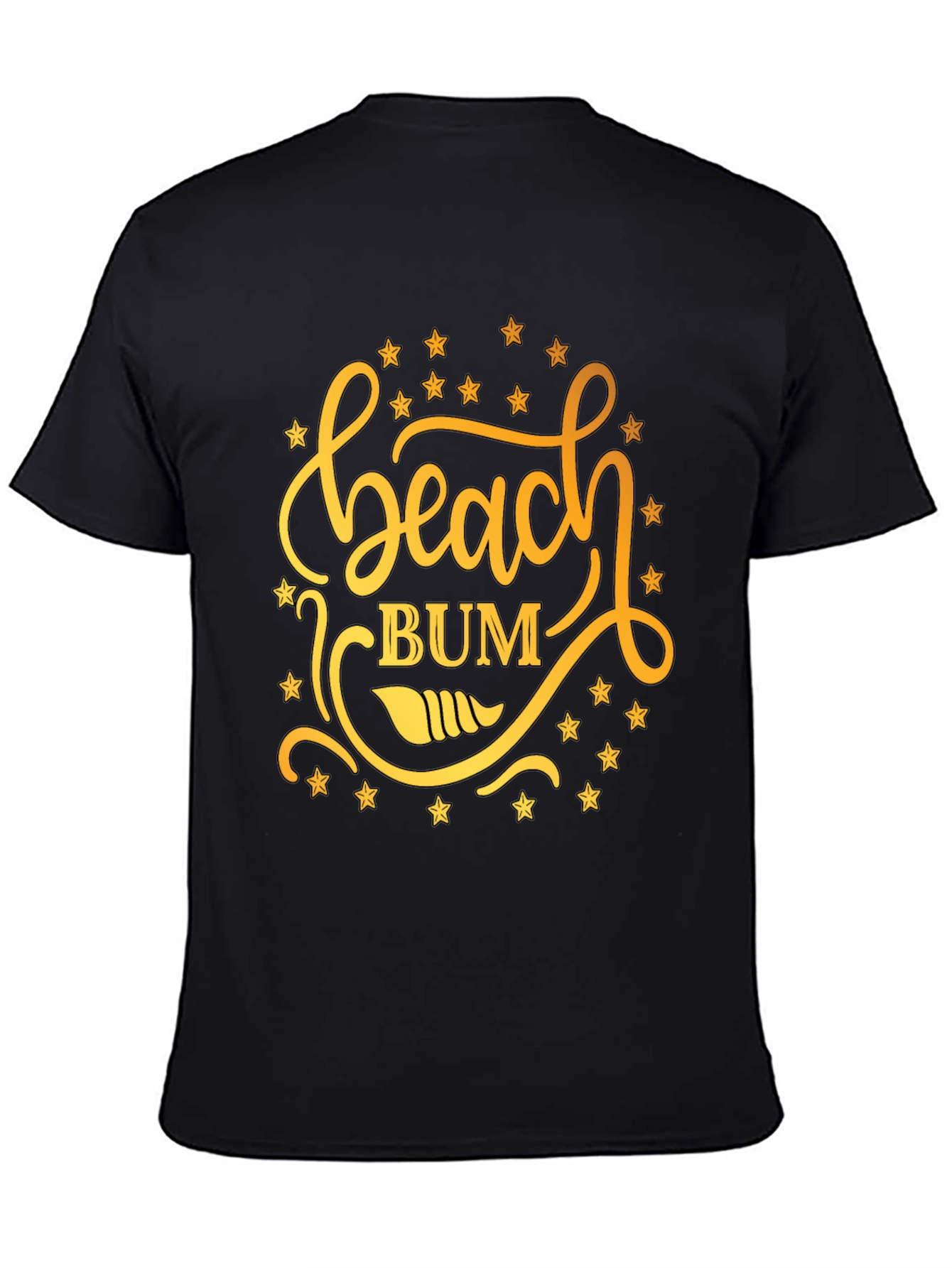 Beach Bum Graphic Tee - Mens Black T-Shirt