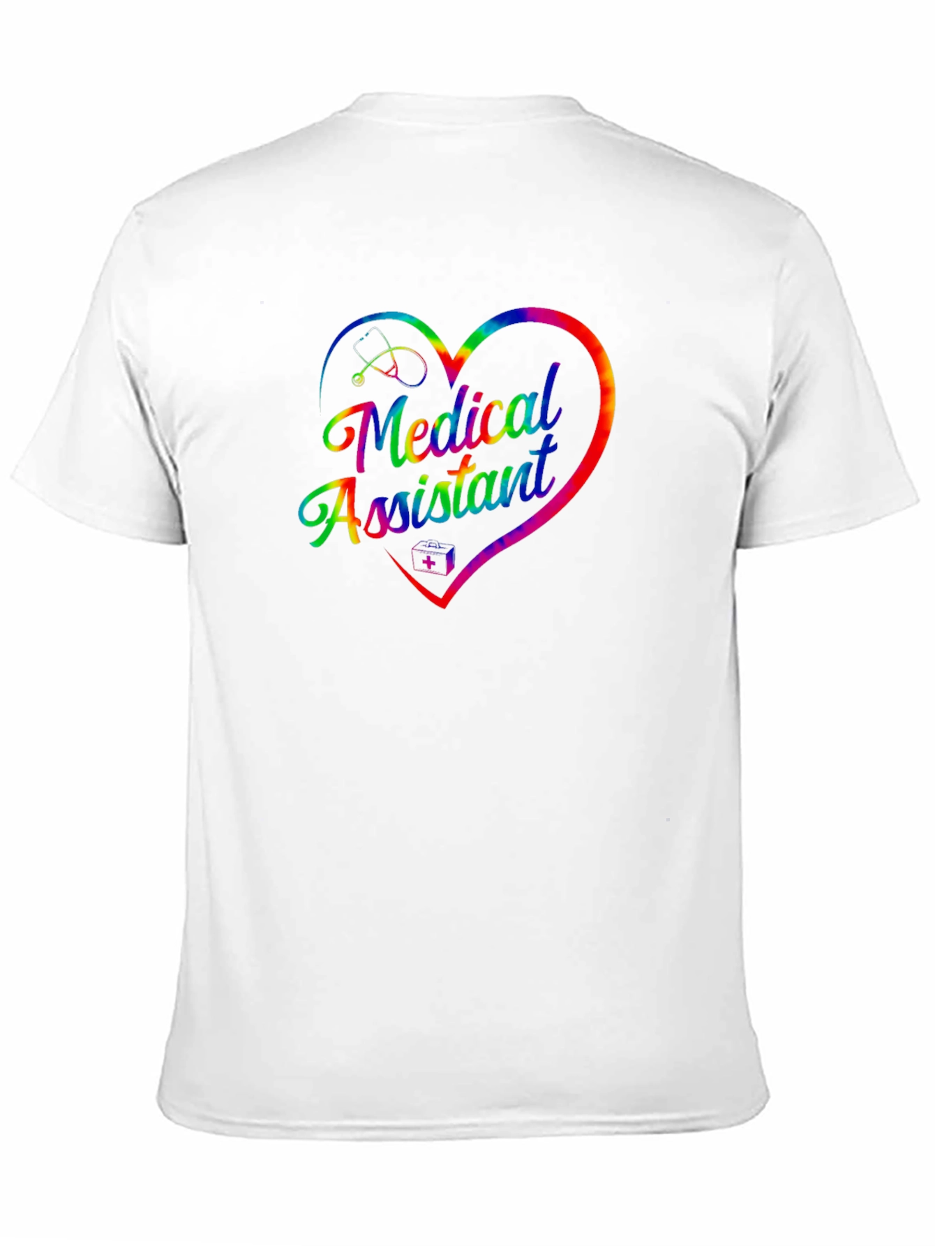 Medical Assistant Heart Tie Dye T-Shirt