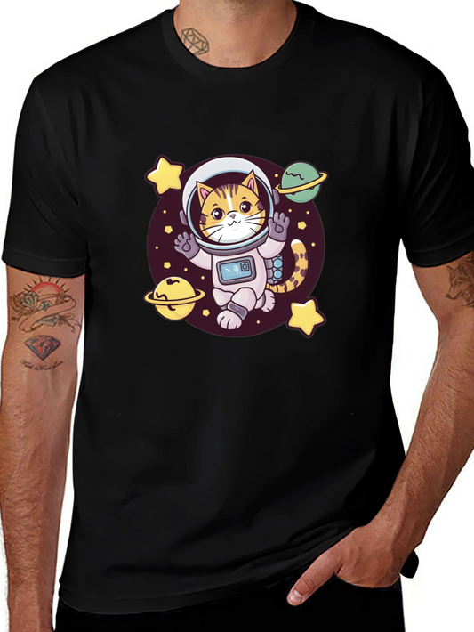 Astronaut Cat T-Shirt - Space Kitty Tee