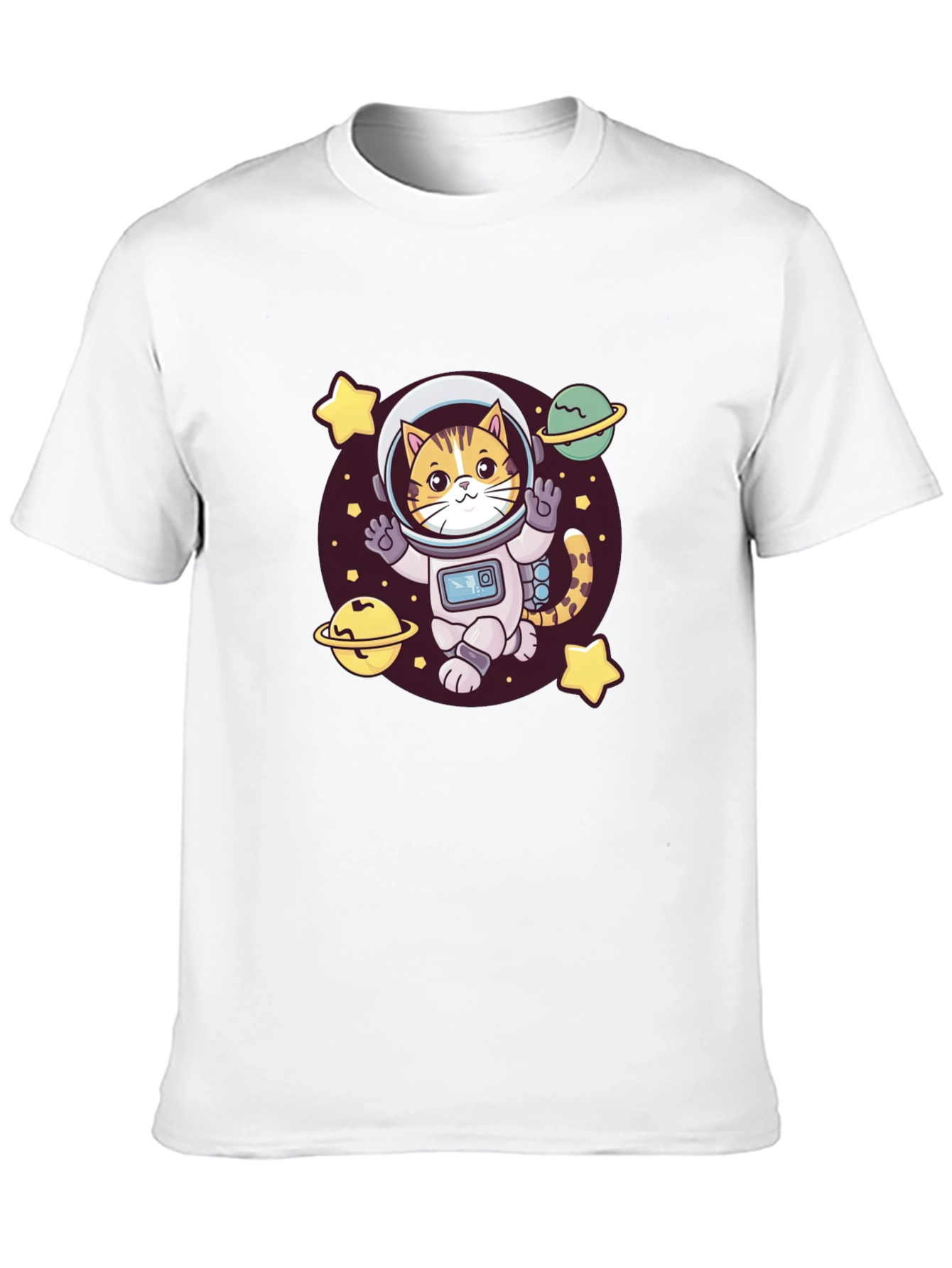 Astronaut Cat T-Shirt - Space Kitty Tee