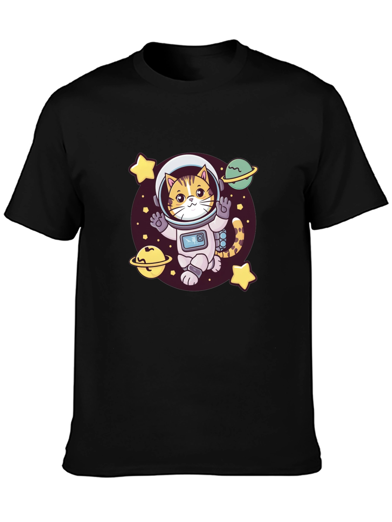 Astronaut Cat T-Shirt - Space Kitty Tee