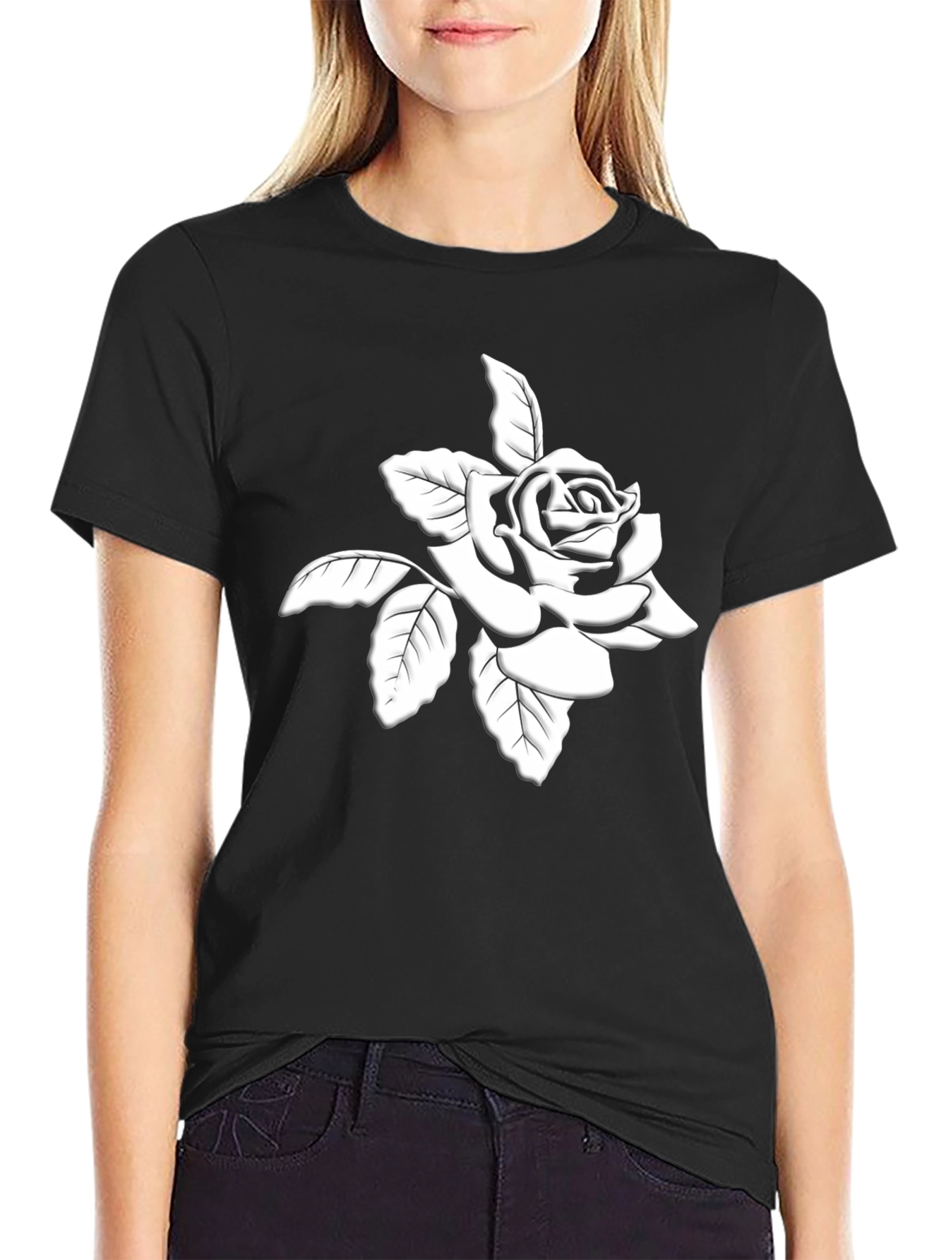Black Rose Graphic T-Shirt
