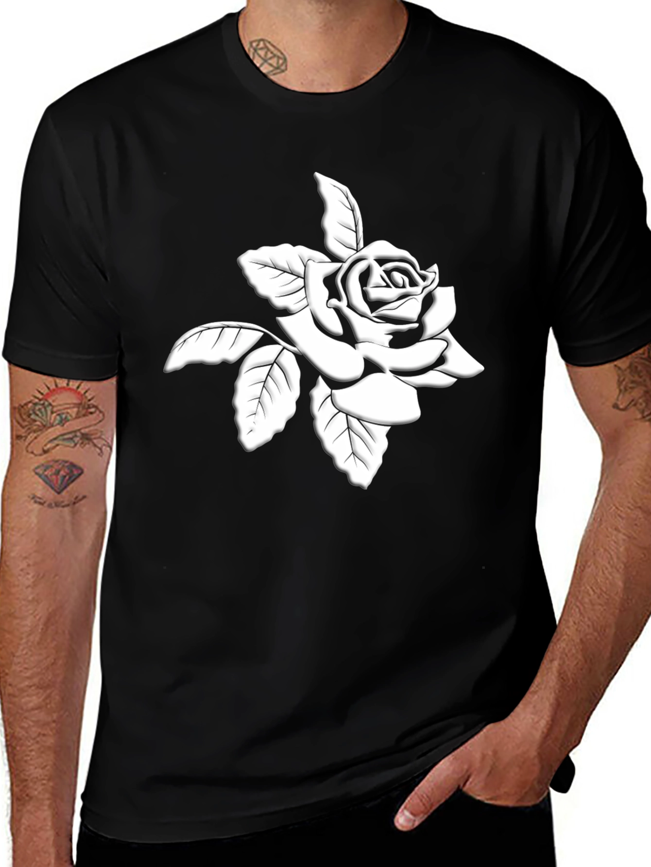 Black Rose Graphic T-Shirt