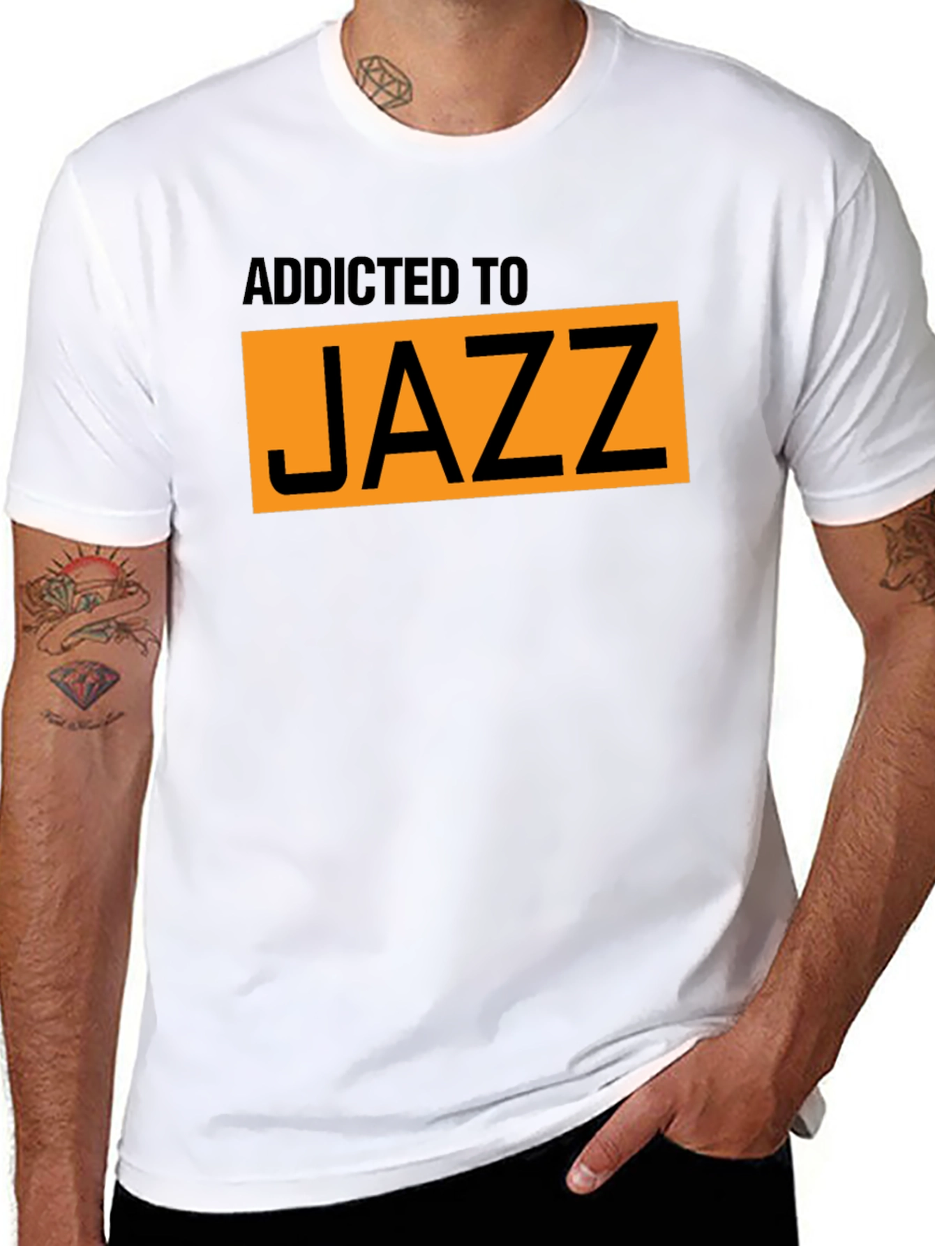 Addicted to Jazz Graphic T-Shirt