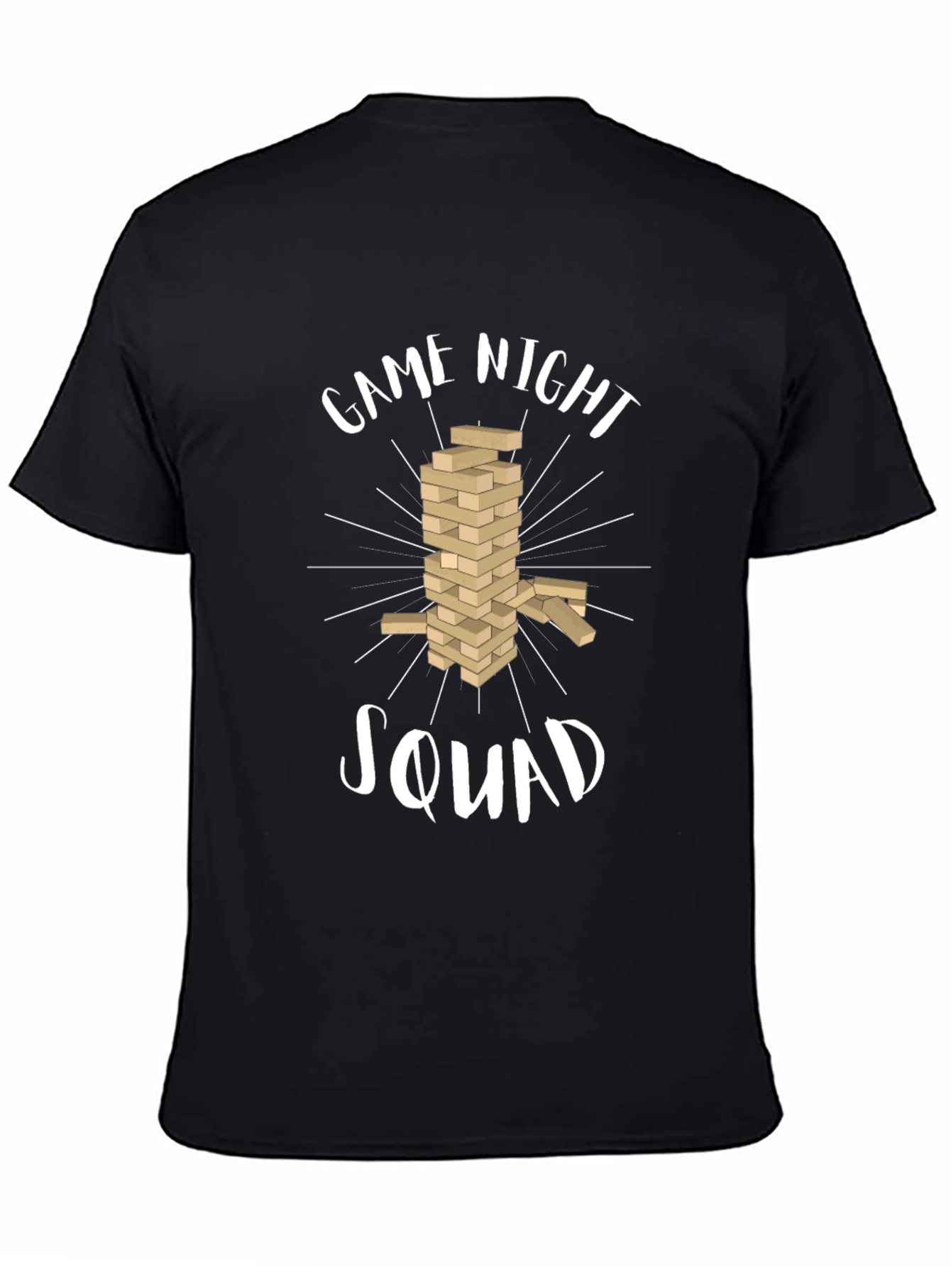Game Night Squad Black T-Shirt