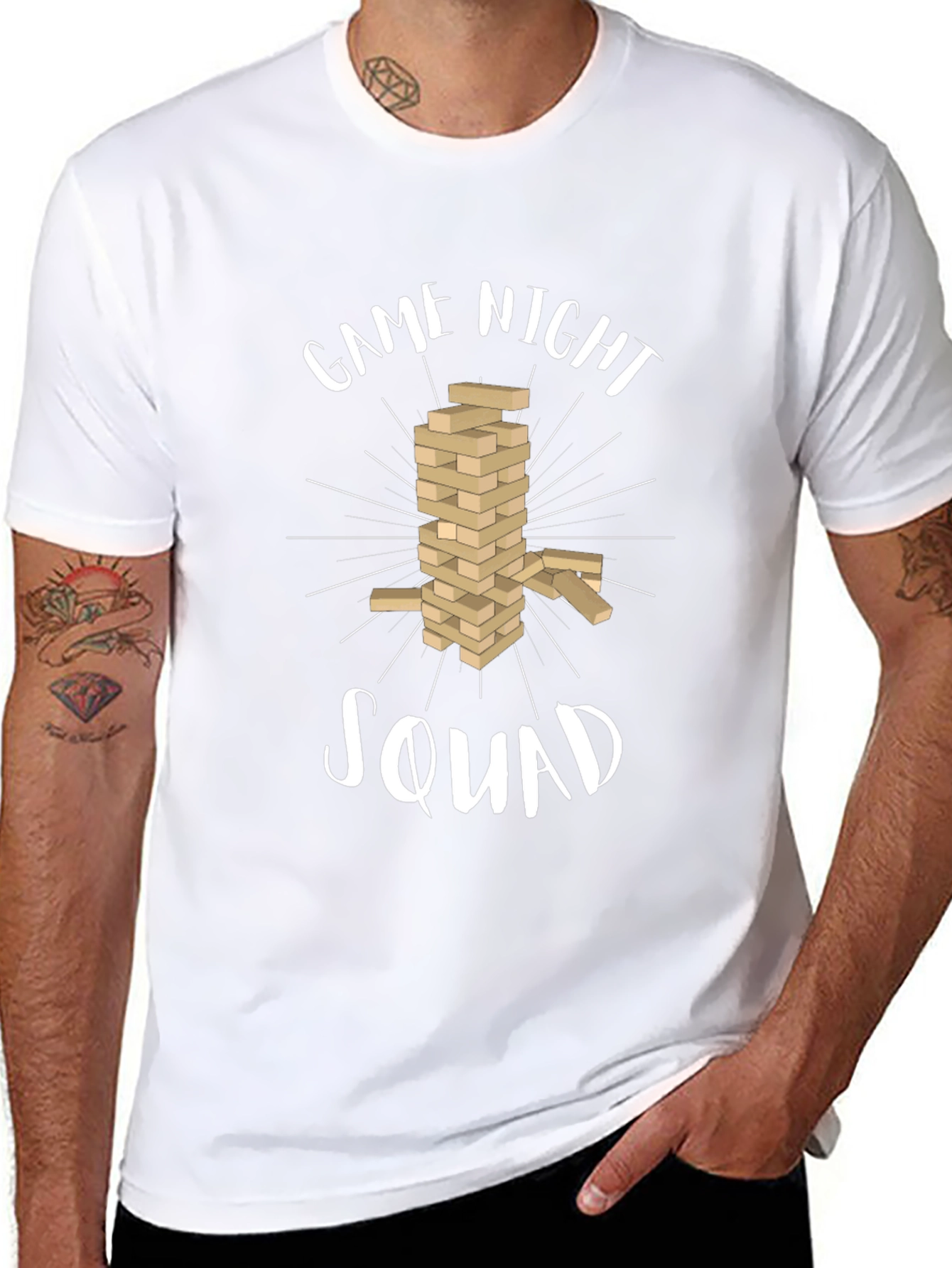Game Night Squad Black T-Shirt
