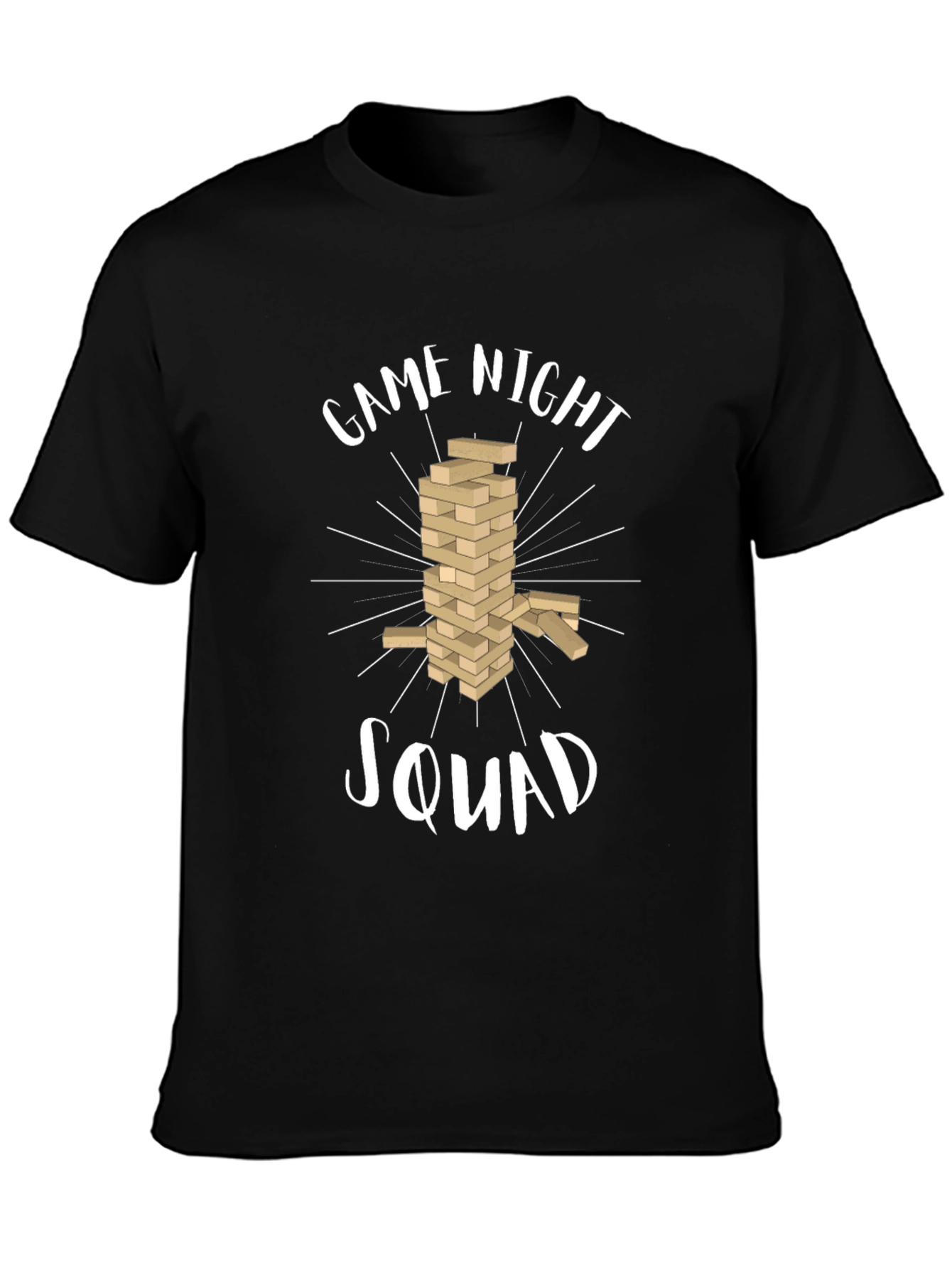 Game Night Squad Black T-Shirt