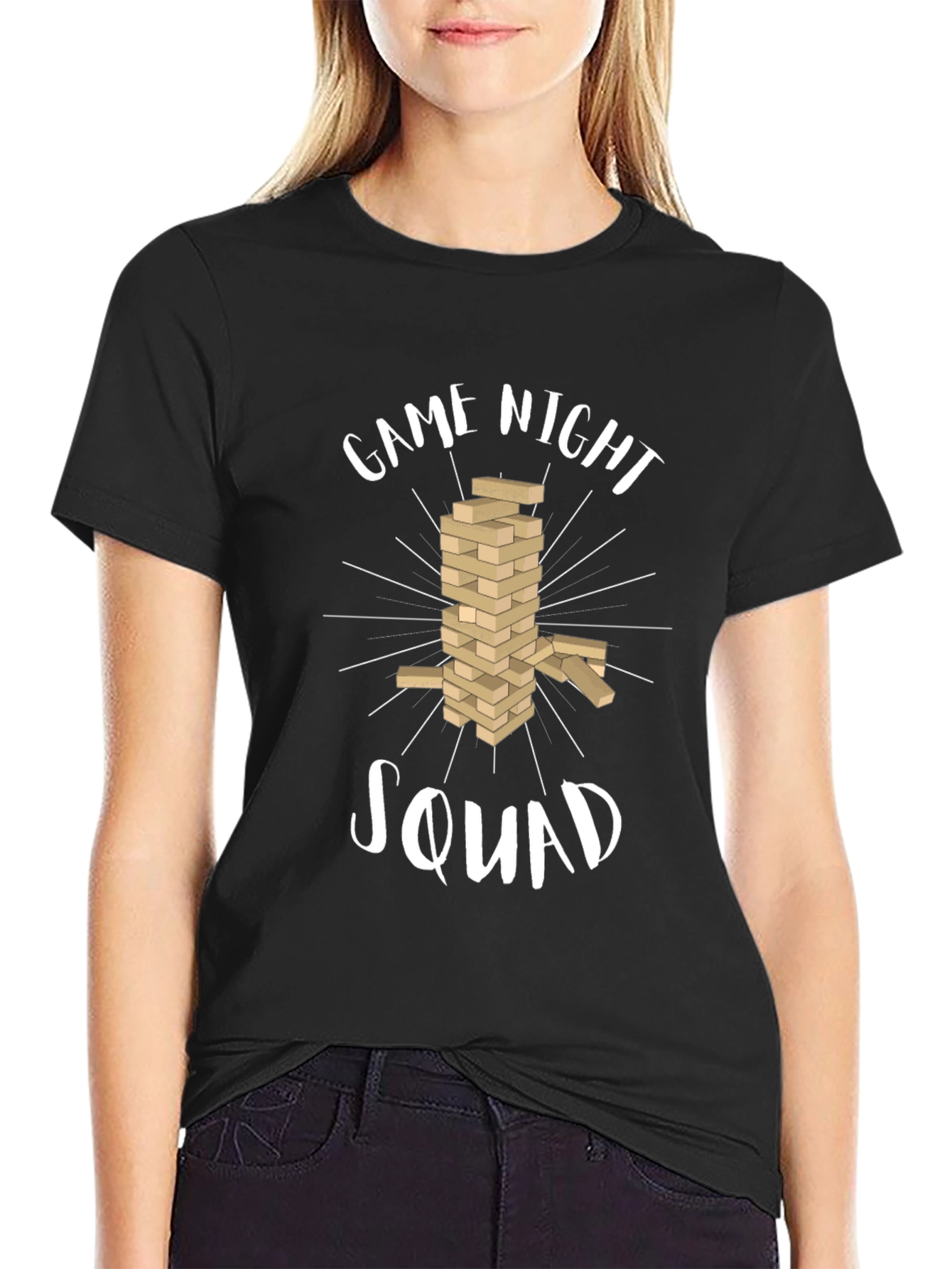 Game Night Squad Black T-Shirt